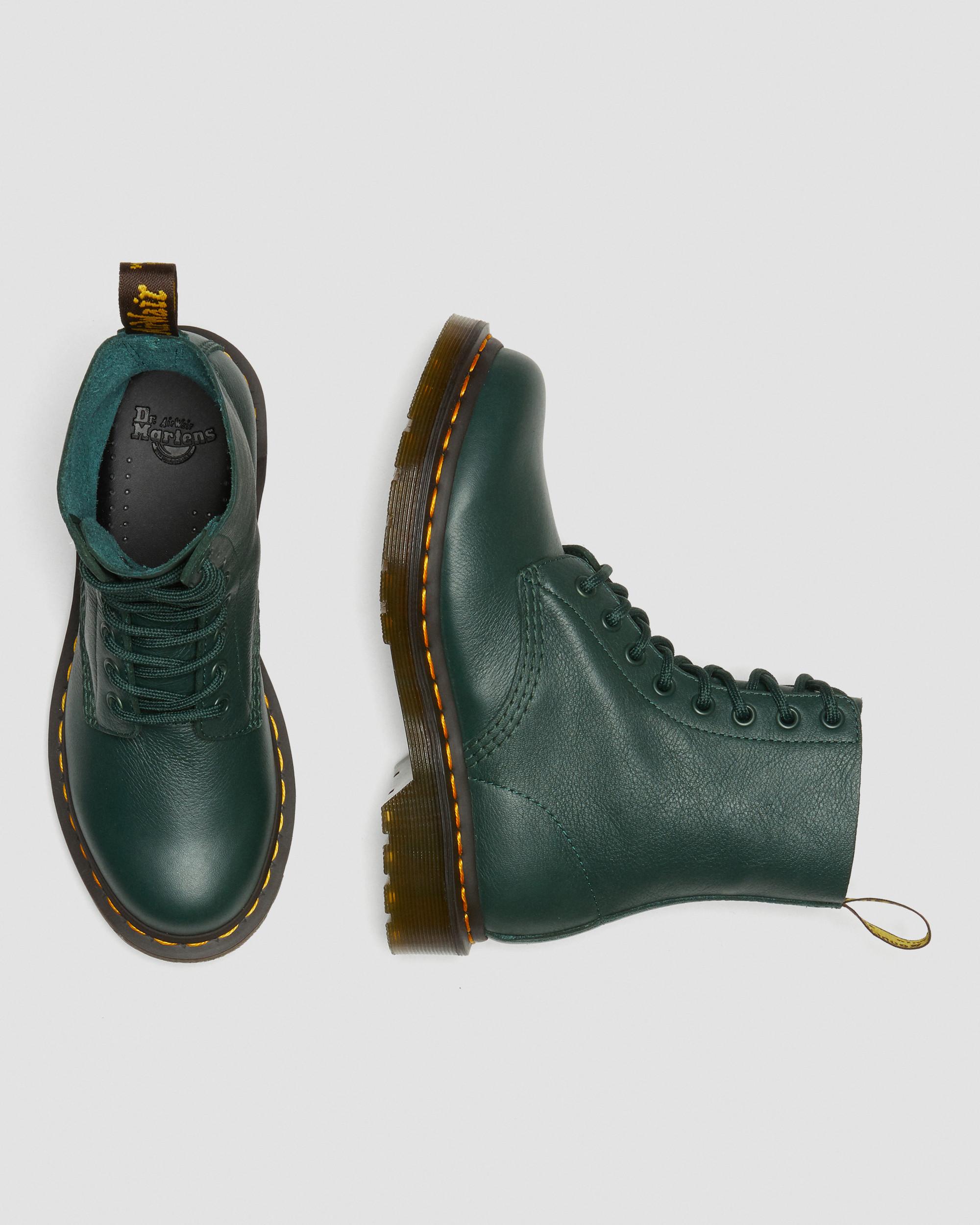 1460 Pascal Virginia leather boots in PINE GREEN | Dr. Martens™