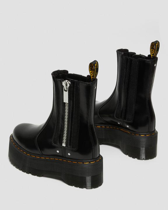2976 Max Leather Platform Chelsea Boots in Black Buttero 2976 Max Leather Platform Chelsea Boots in Black Buttero