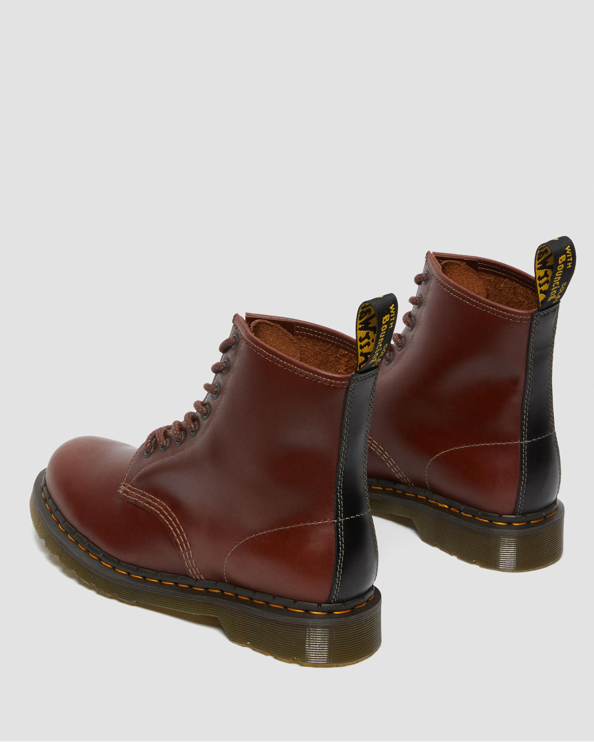 Dr. Martens 1460 Black + Brown Abruzzo WP Leather Lace Up Combat Boots UK 6 NIB 1460 Men main image 4
