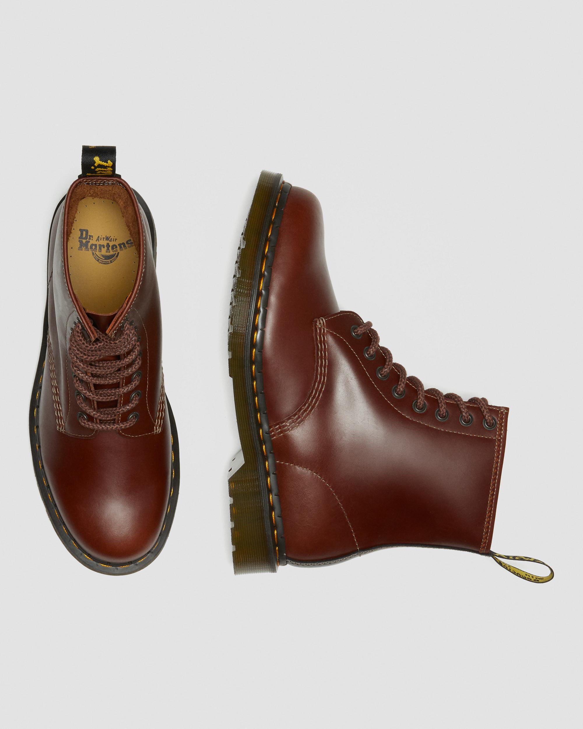 Dr. Martens 1460 Black + Brown Abruzzo WP Leather Lace Up Combat Boots UK 6 NIB 1460 Men main image 3