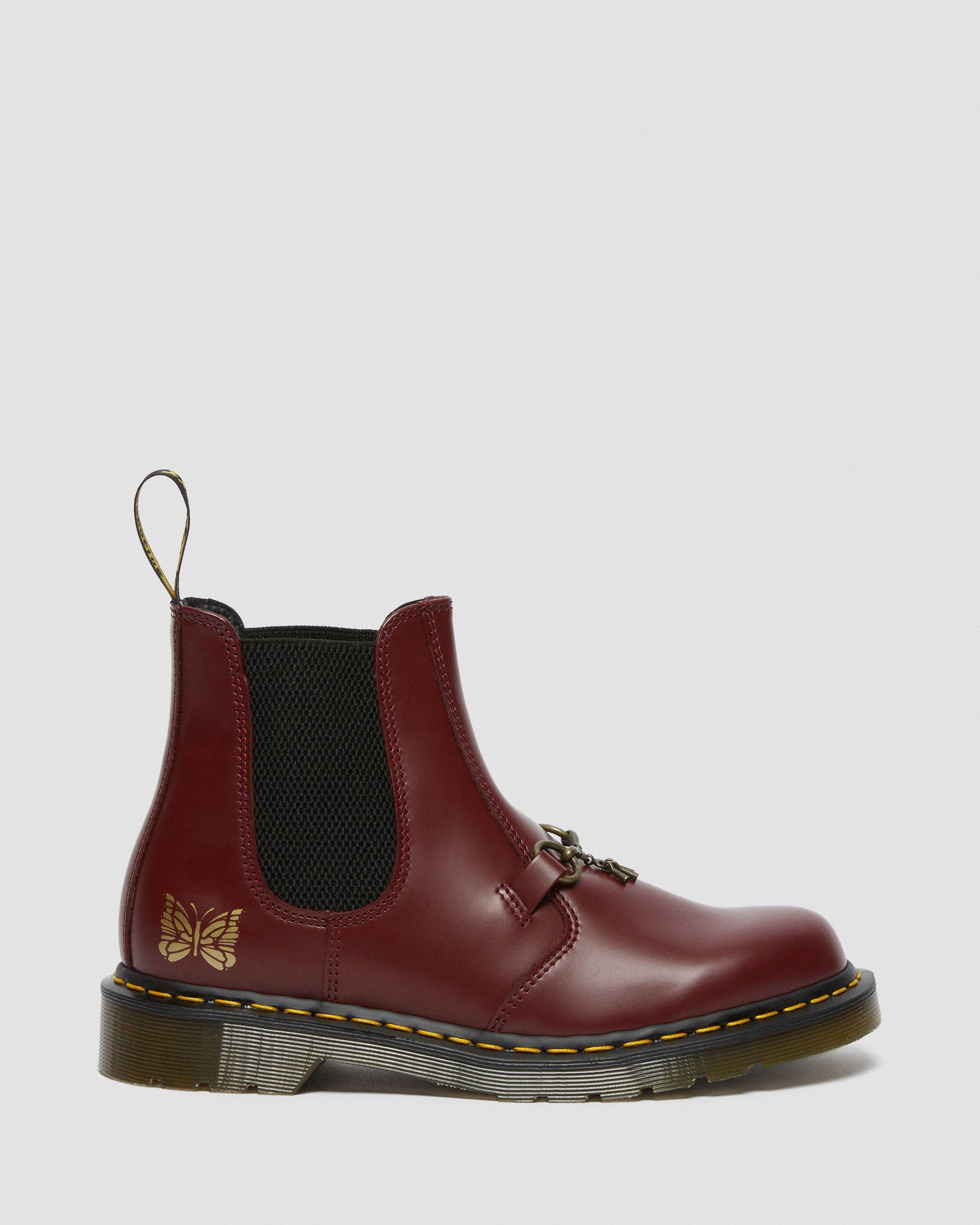 Needles 2976 Snaffle Chelsea Boots in CHERRY RED | Dr. Martens™