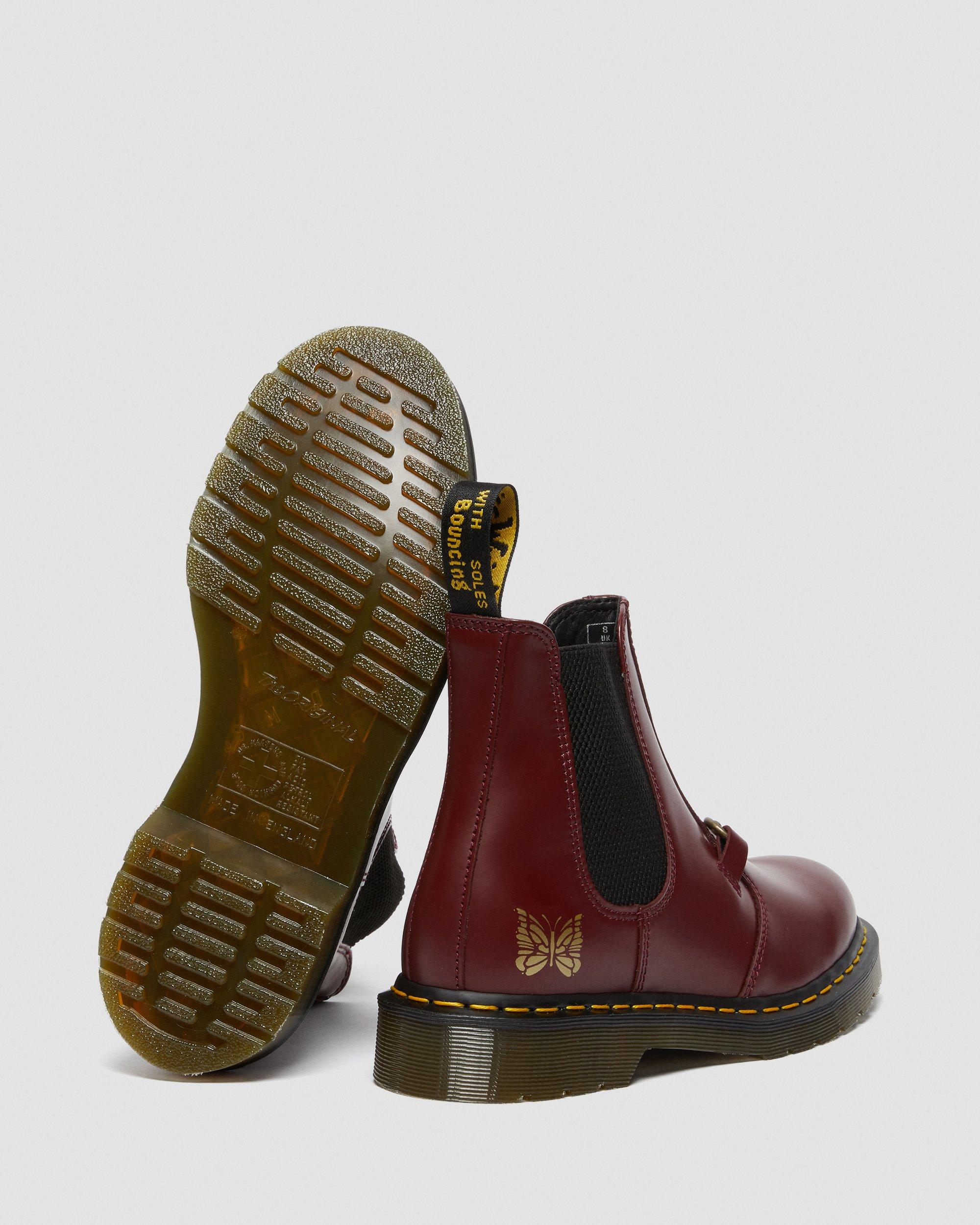 Needles 2976 Snaffle Chelsea Boots in CHERRY RED | Dr. Martens™