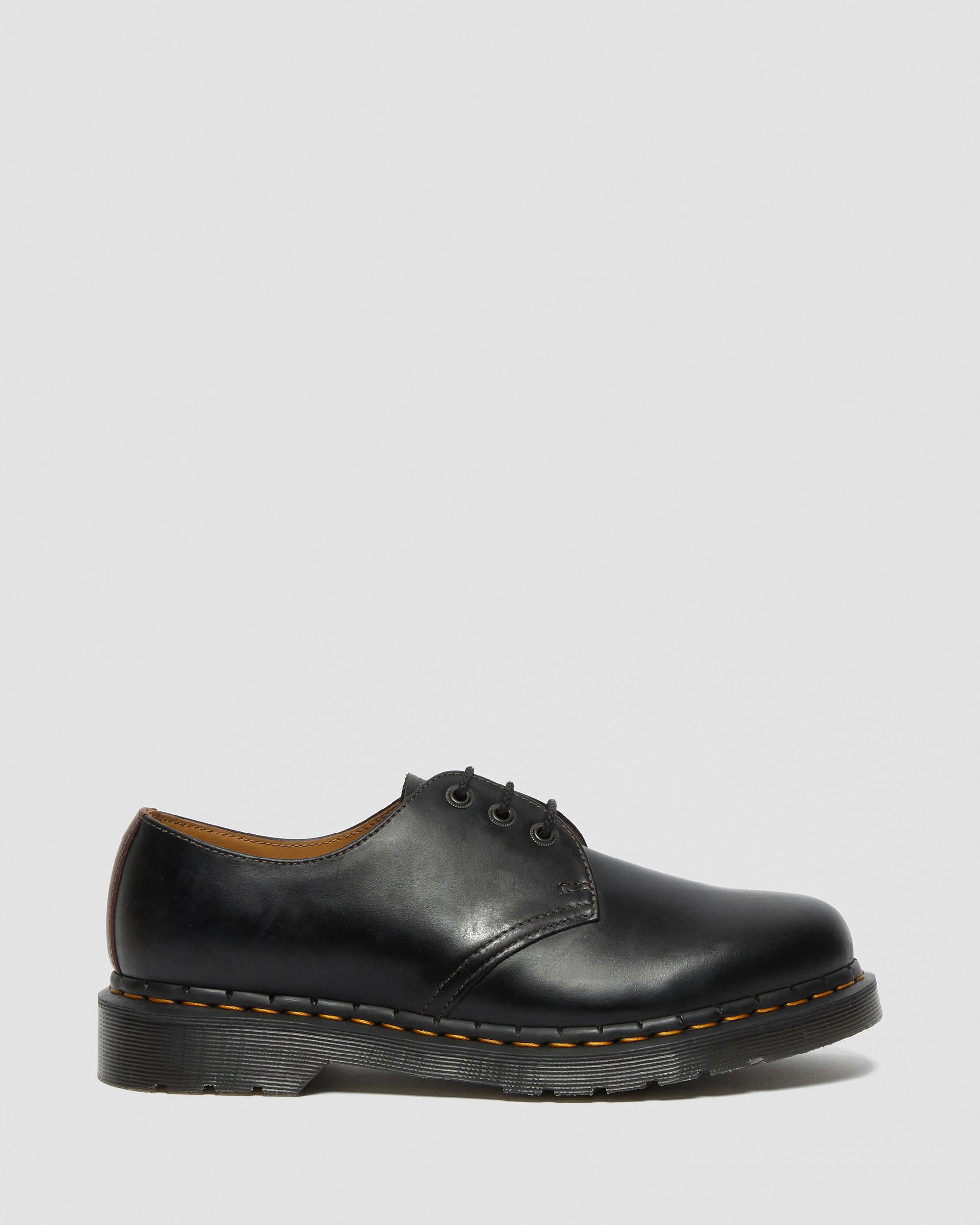 1461 Men's Abruzzo Leather Oxford Shoes in Black | Dr. Martens