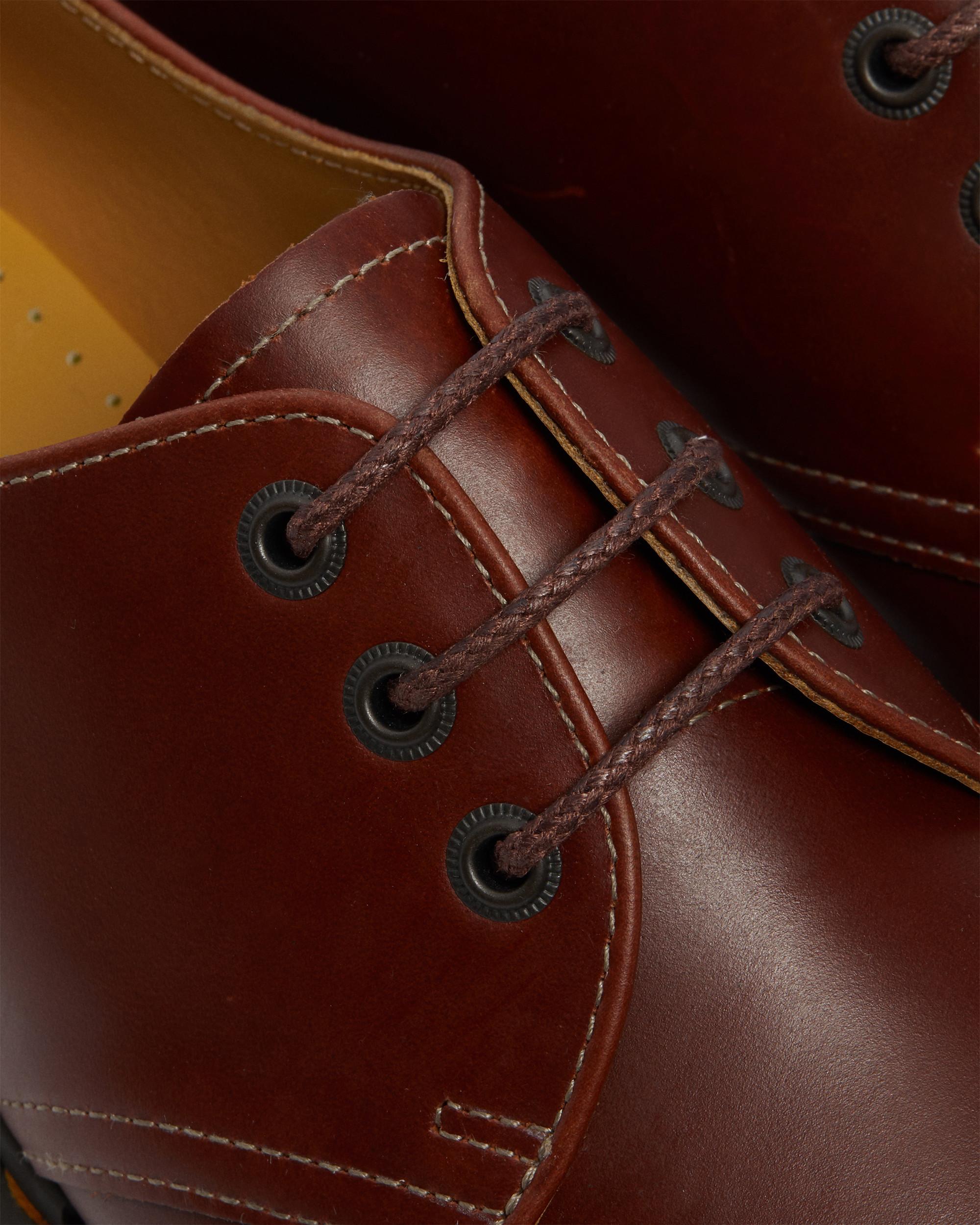 1461 Men's Abruzzo Leather Oxford Shoes, Brown+Black | Dr. Martens