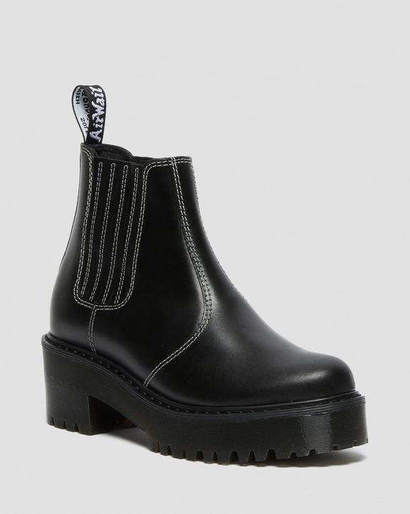Rometty Women's Leather Chelsea Boots in Black Atlas | Dr Rometty Women's Leather Chelsea Boots in Black Atlas | Dr