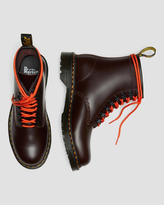 1460 Ben Smooth Leather Lace Up Boots in Red | Dr. Martens 1460 Ben Smooth Leather Lace Up Boots in Red | Dr. Martens