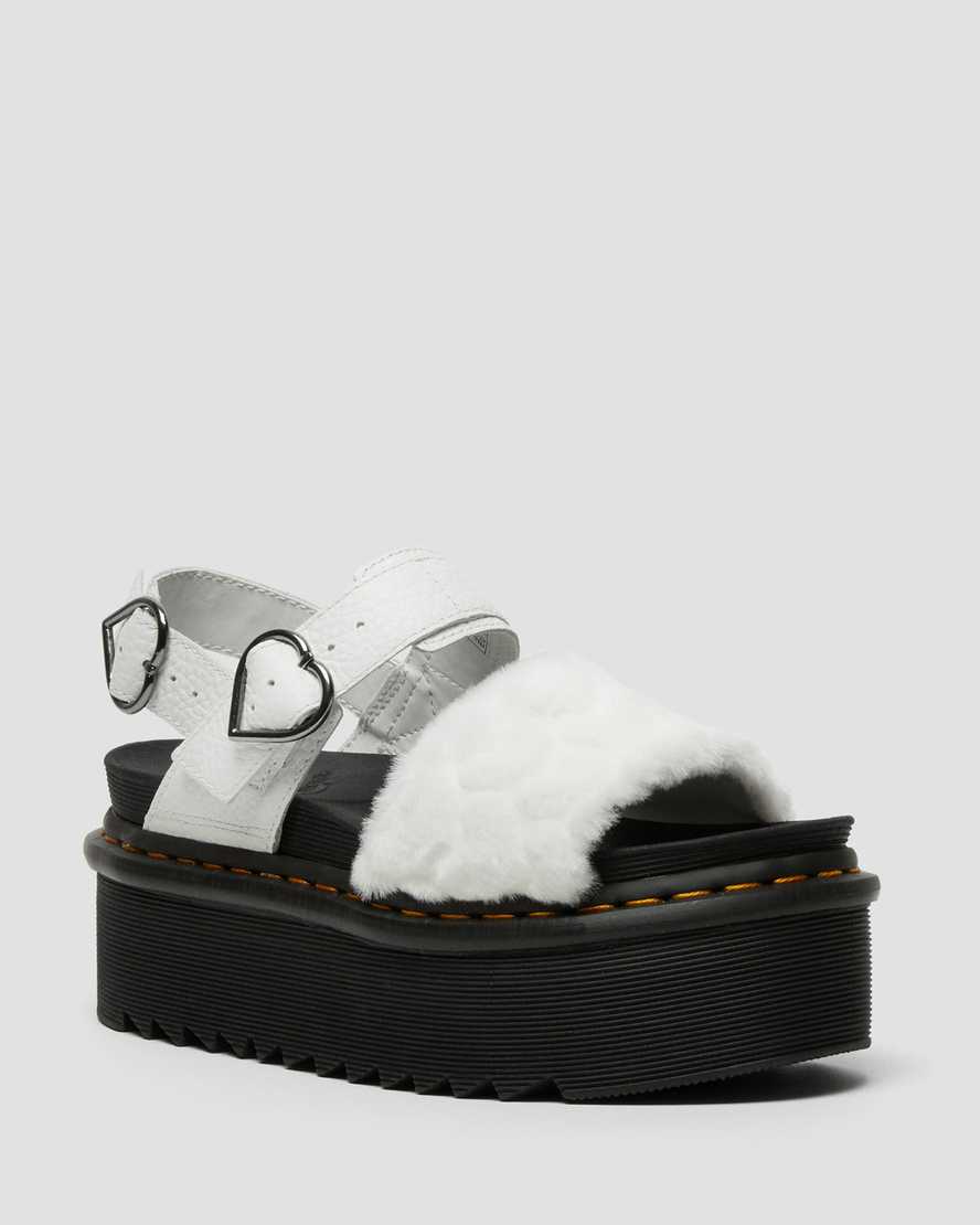 Voss Fluffy Faux Sandals | Dr. Martens