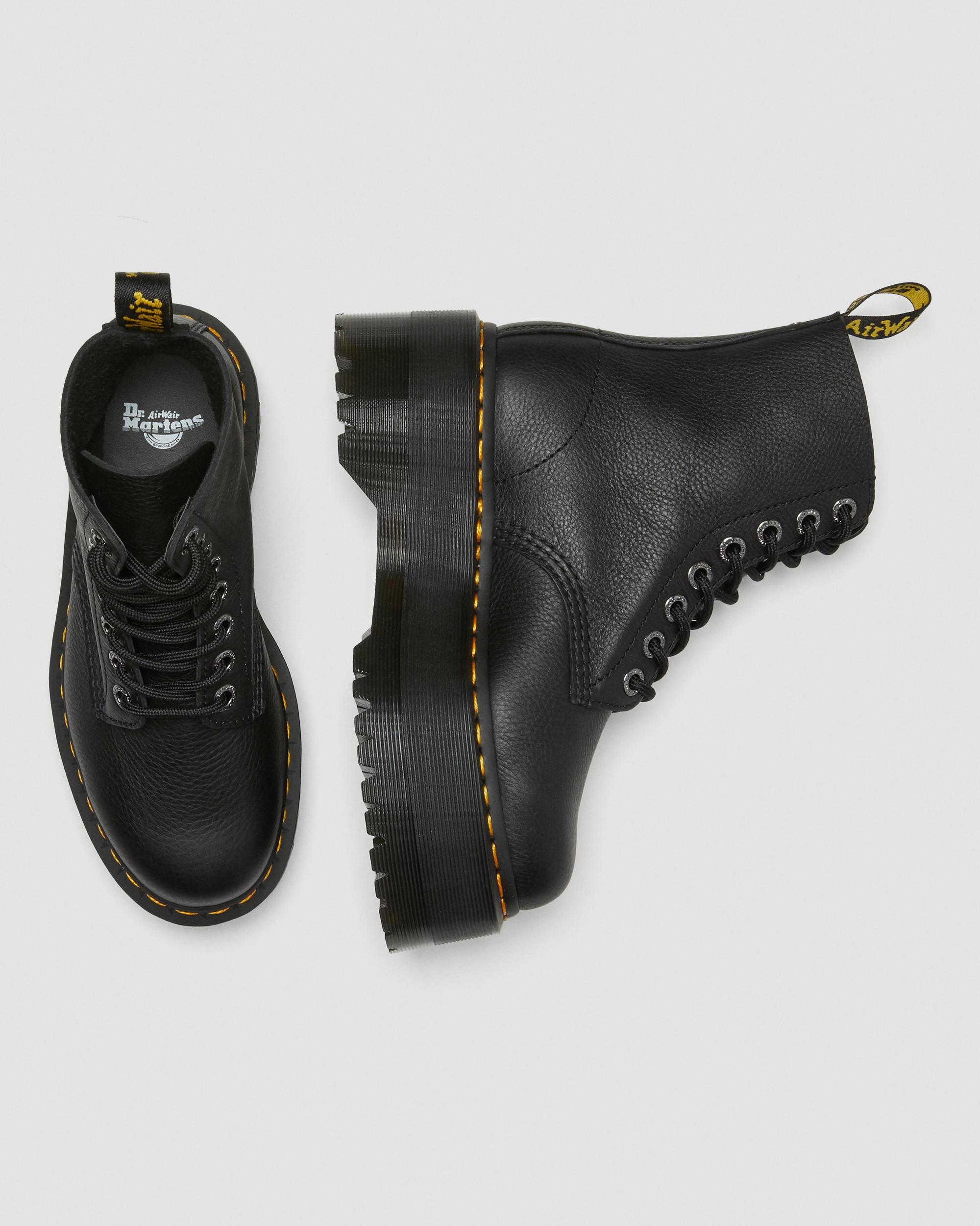 1460 Pascal Max Leather Platform Boots in Black
