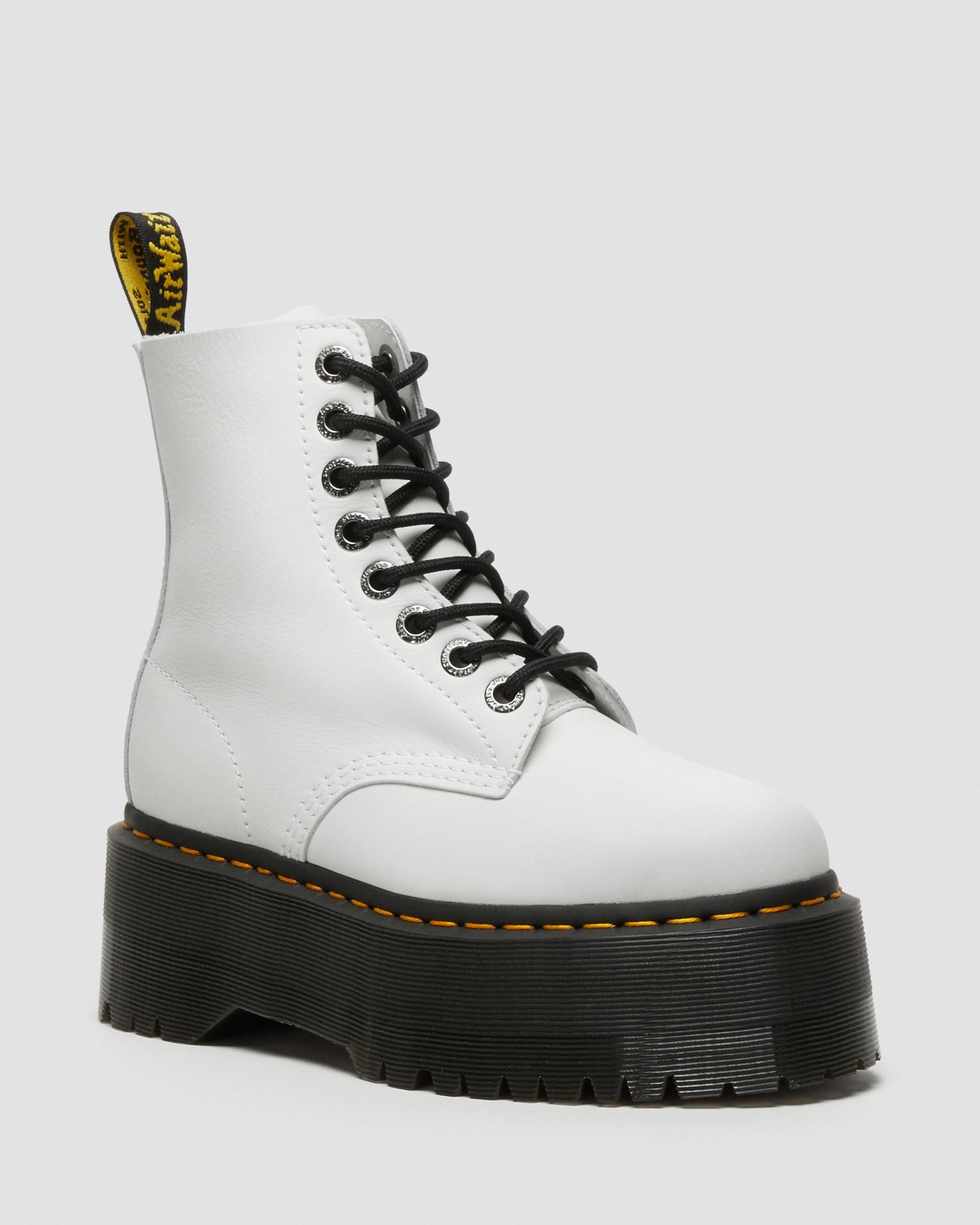 1460 Max Leather Platform Boots in OPTICAL WHITE | Dr. Martens™