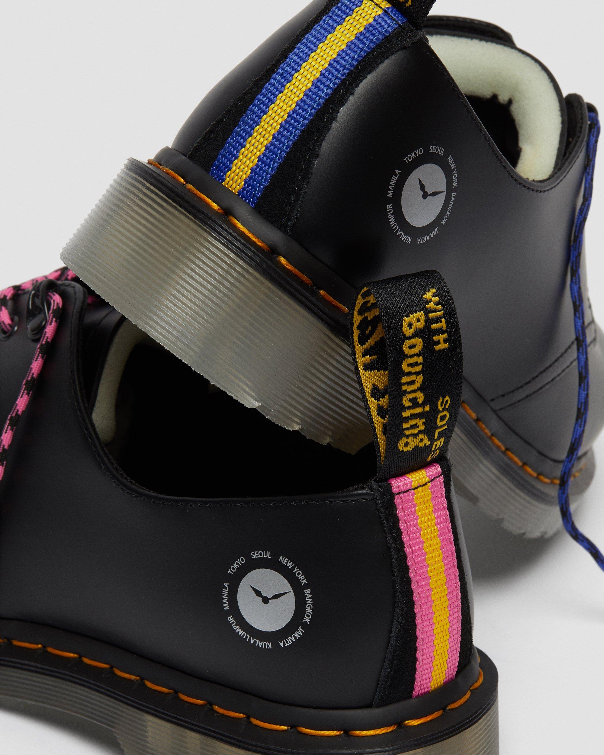 1461 Atmos Leather Shoes in BLACK | Dr. Martens™