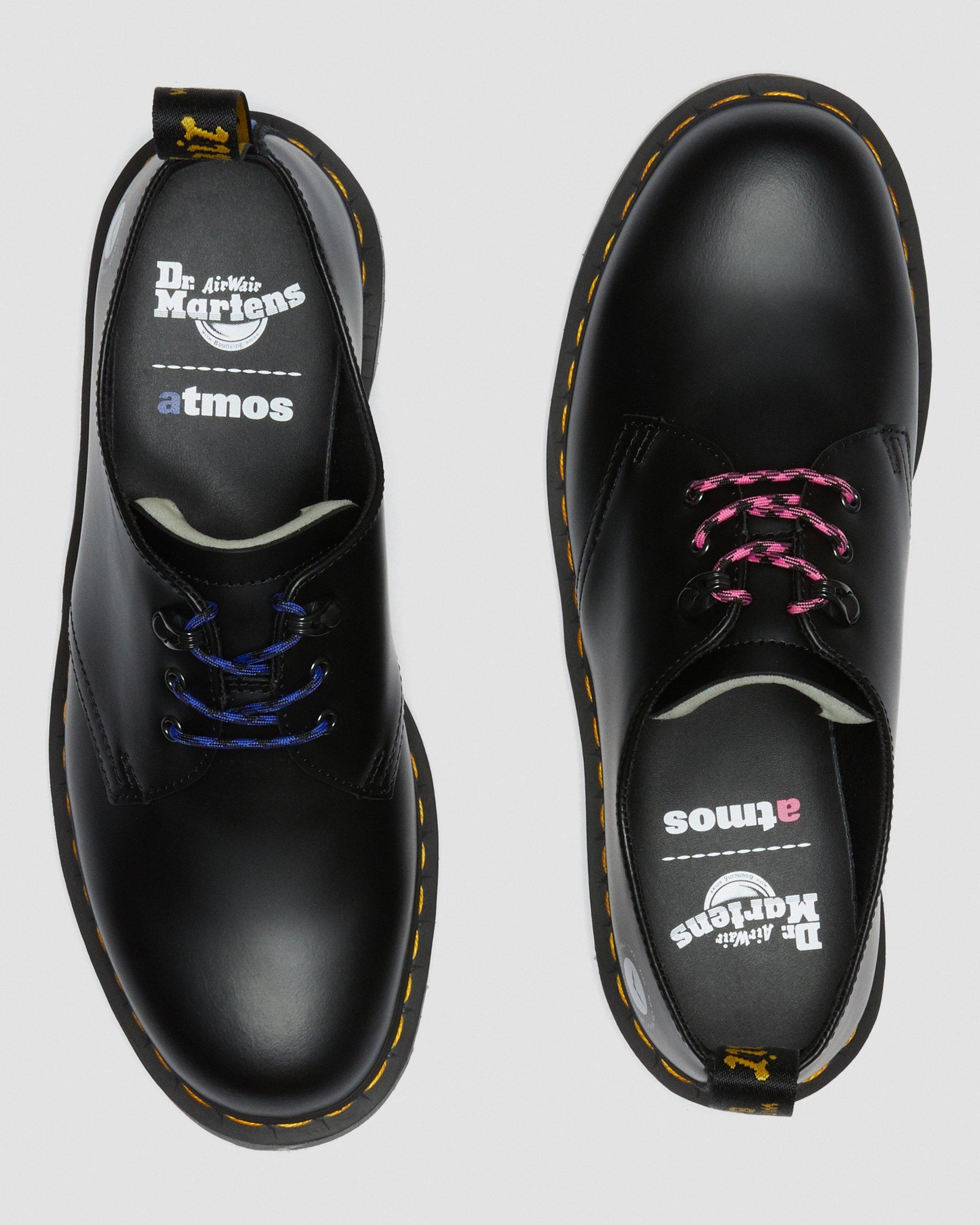 Dr.Martens × atmos 1461 Atmos Leather Shoes in BLACK | Dr. Martens™