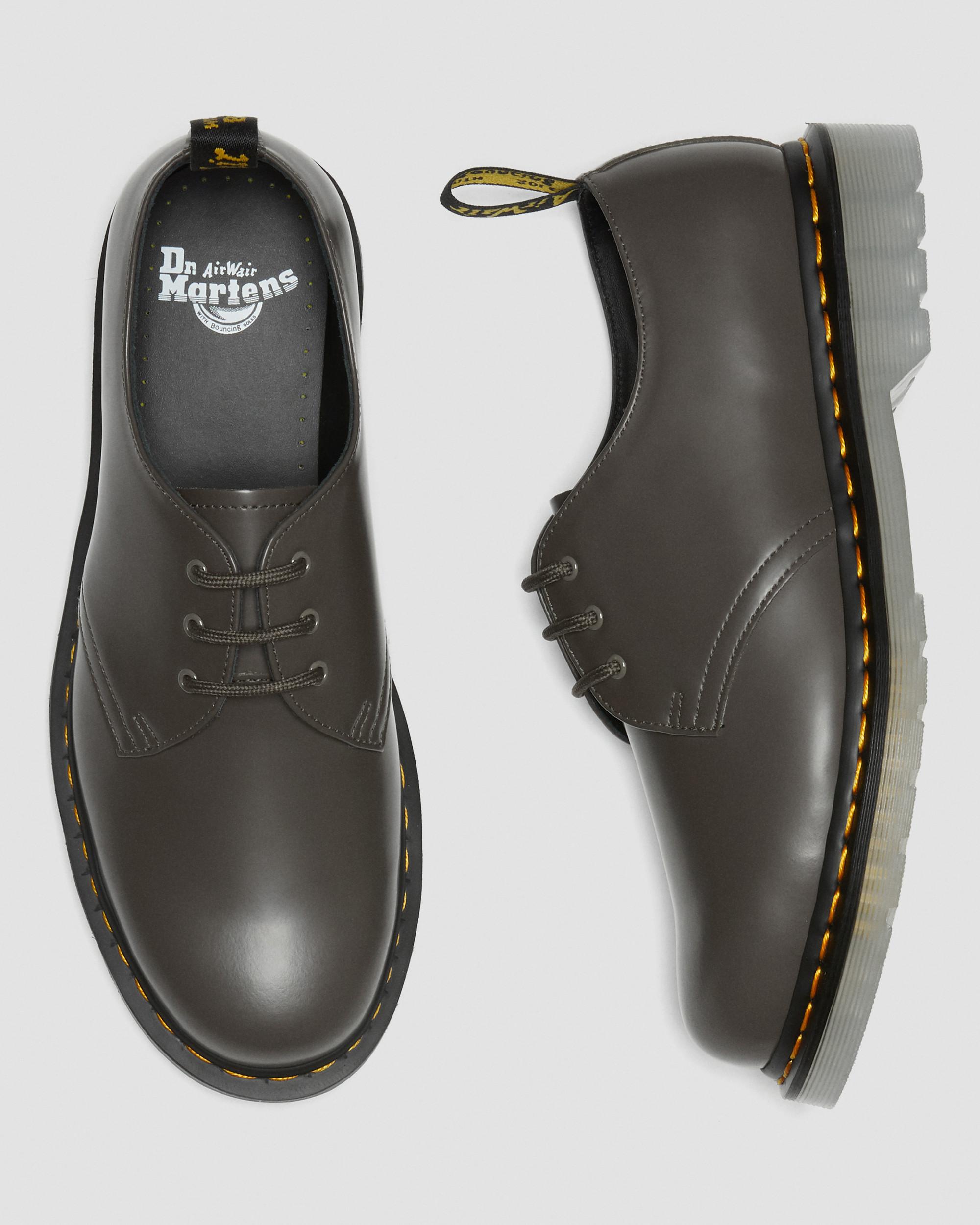 1461 Iced Smooth Leather Oxford Shoes in KHAKI GREY | Dr. Martens™