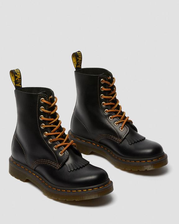 1460 Pascal Women's Abruzzo Leather Boots in Black | Dr. Martens 1460 Pascal Women's Abruzzo Leather Boots in Black | Dr. Martens