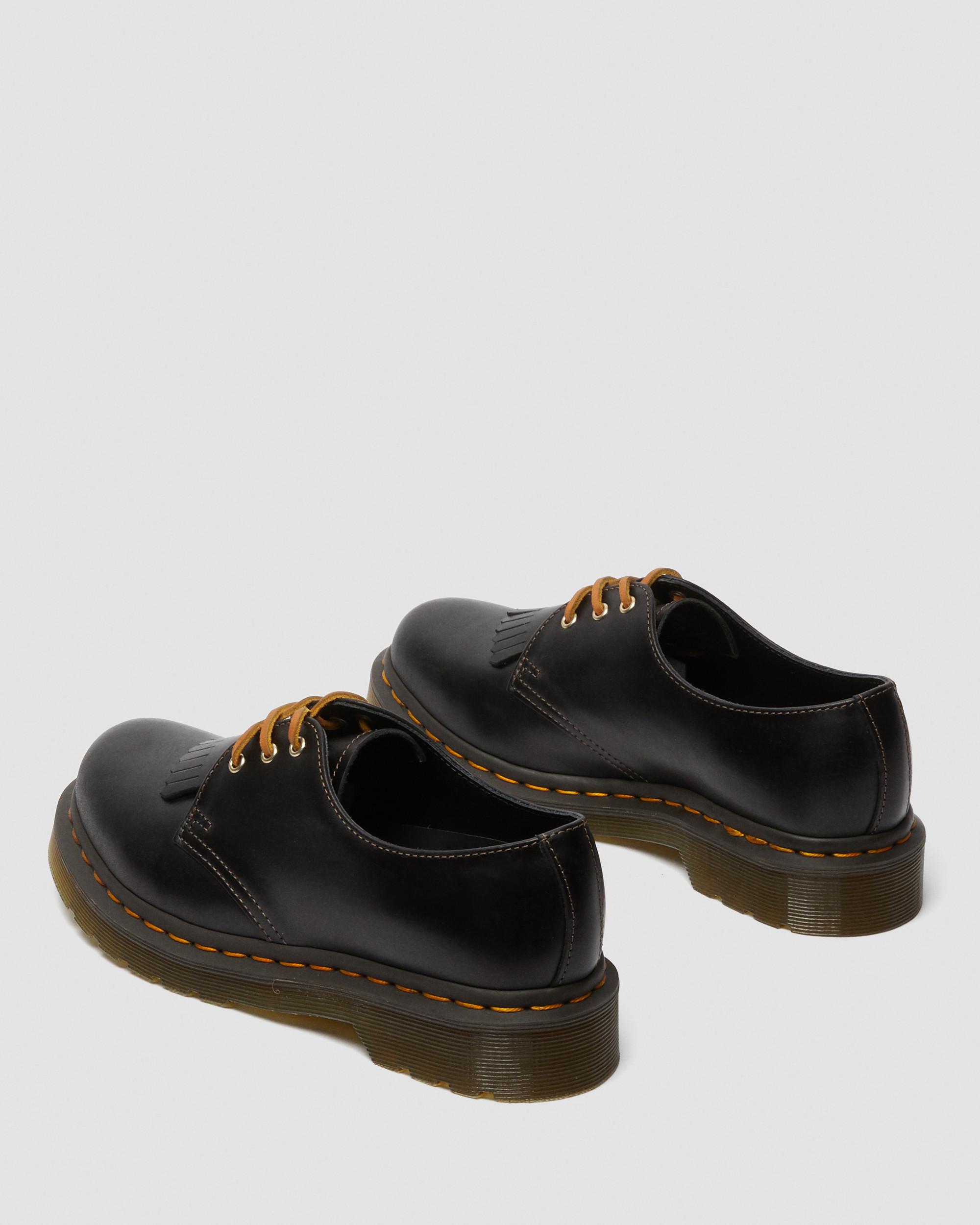 1461 Women's Abruzzo Leather Oxford Shoes in BLACK | Dr. Martens™