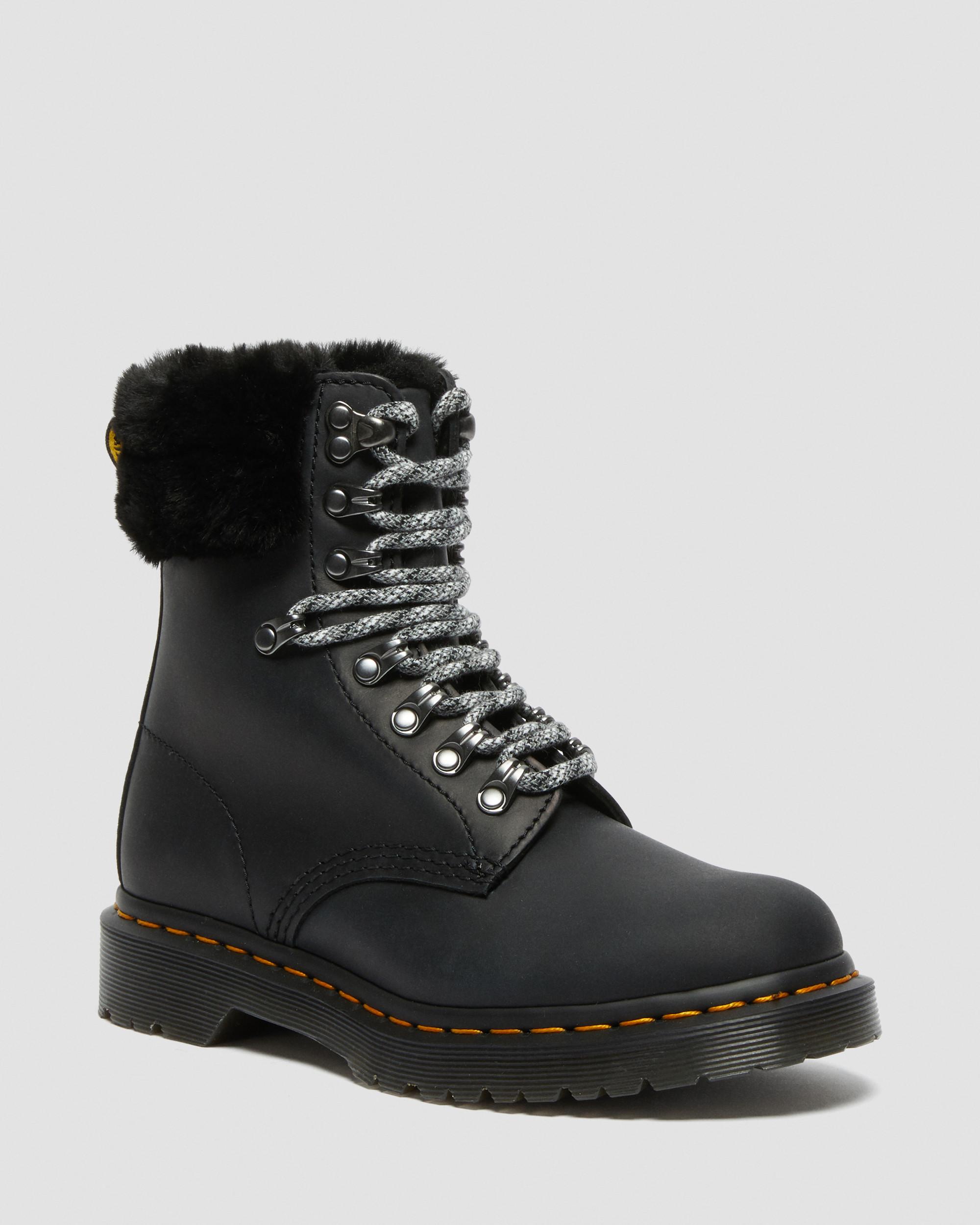 Tyggegummi dissipation Kan ikke 1460 Serena Collar Faux Fur Lined Lace Up Boots | Dr. Martens
