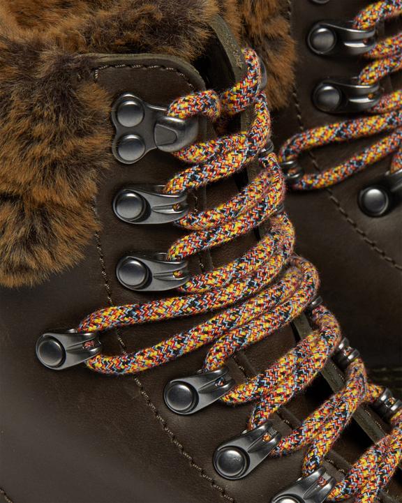 1460 Serena Collar Faux Fur Lined Lace Up BootsTekoturkisvuoratut 1460 Serena Collar -Nilkkurit Dr. Martens