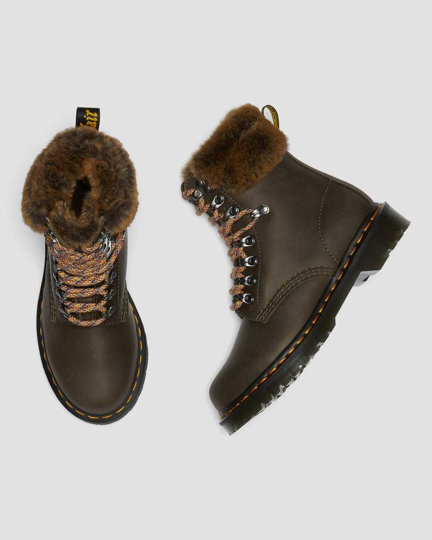 1460 Serena Collar Faux Fur Lined Lace Up Boots1460 Serena Collar Faux Fur Lined Ankle Boots Dr. Martens