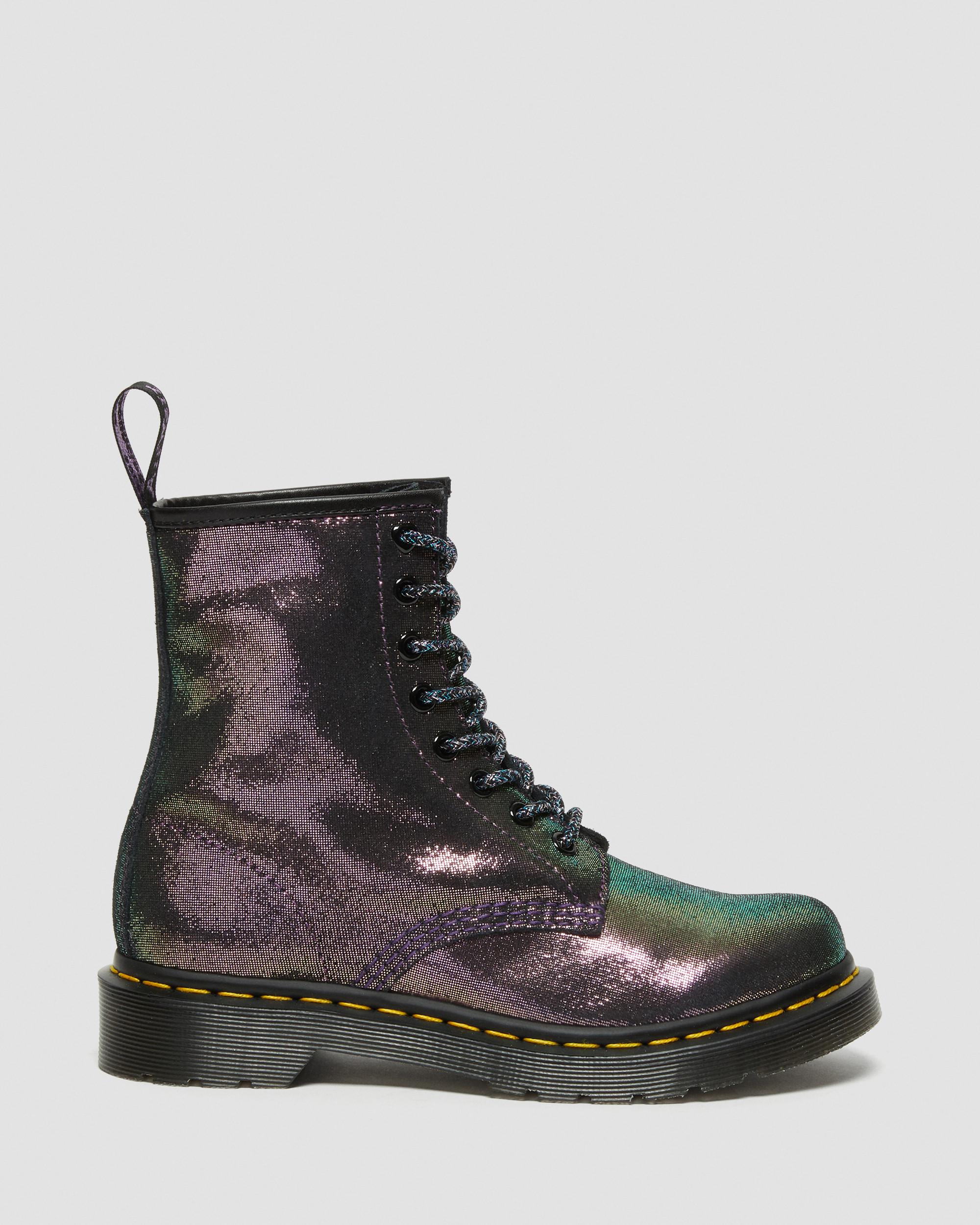 Boots 1460 Disco Iridescent en daim à lacets