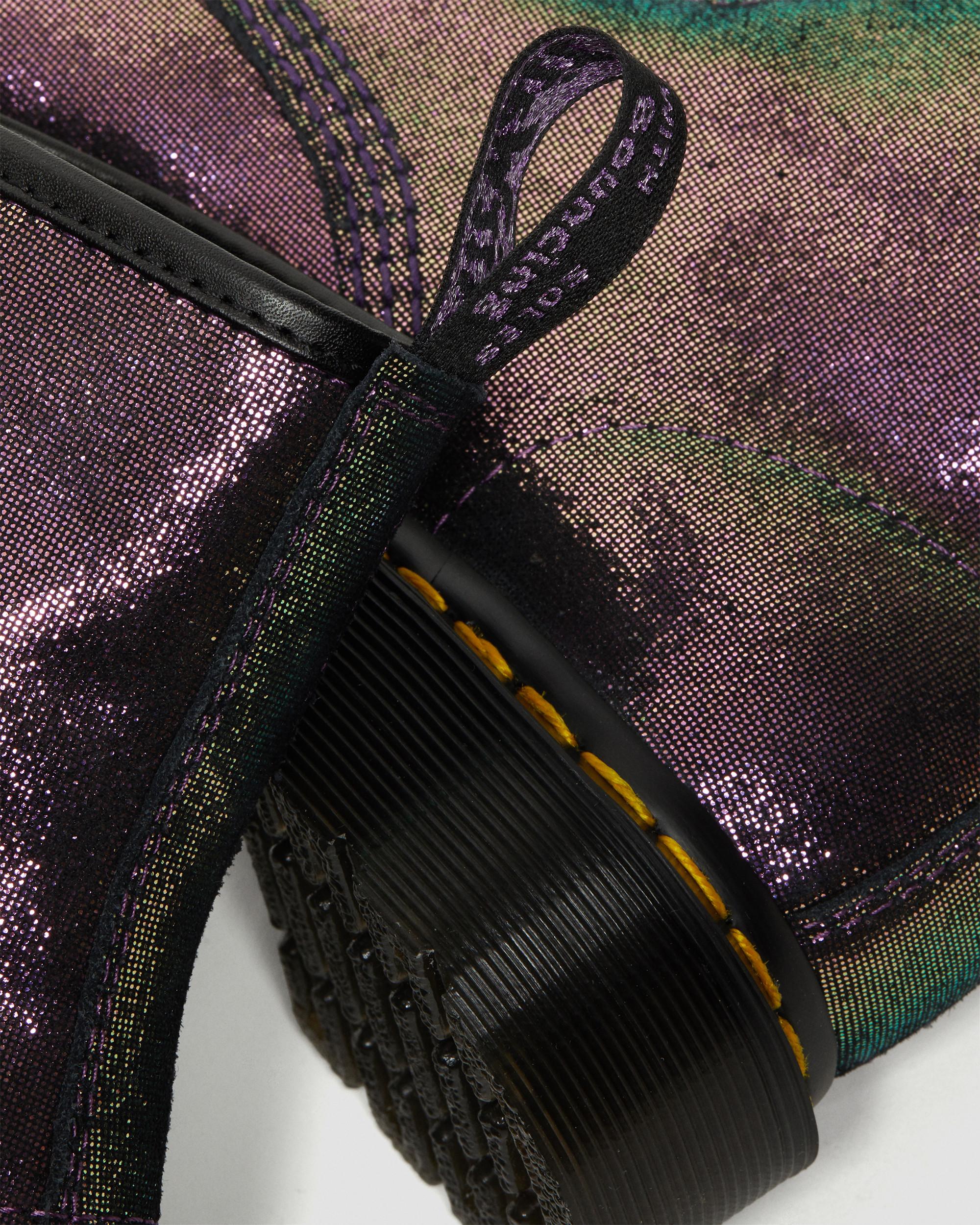 Boots 1460 Disco Iridescent en daim à lacets