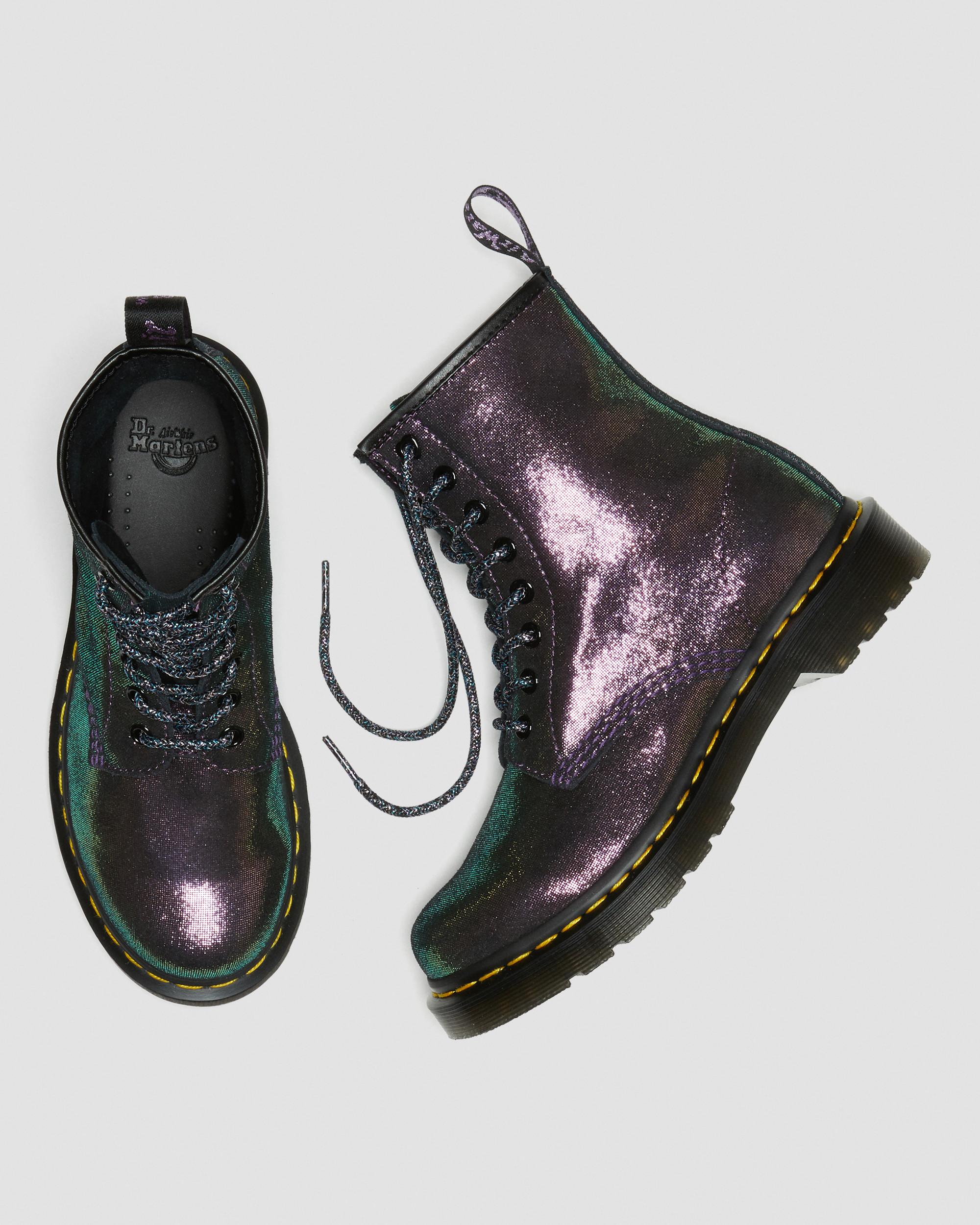 Boots 1460 Disco Iridescent en daim à lacets