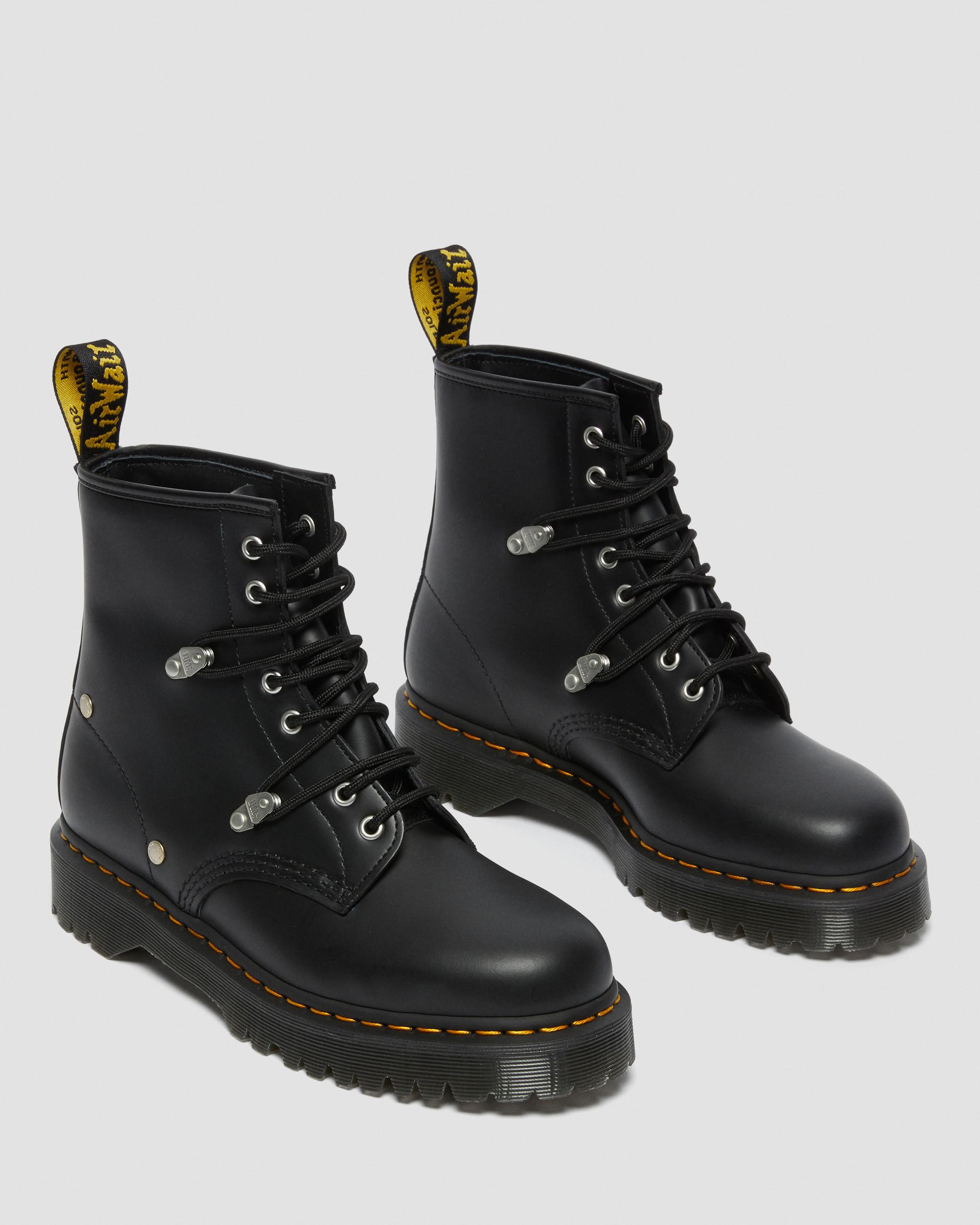 1460 Bex Stud Leather Lace Up Boots in BLACK | Dr. Martens™