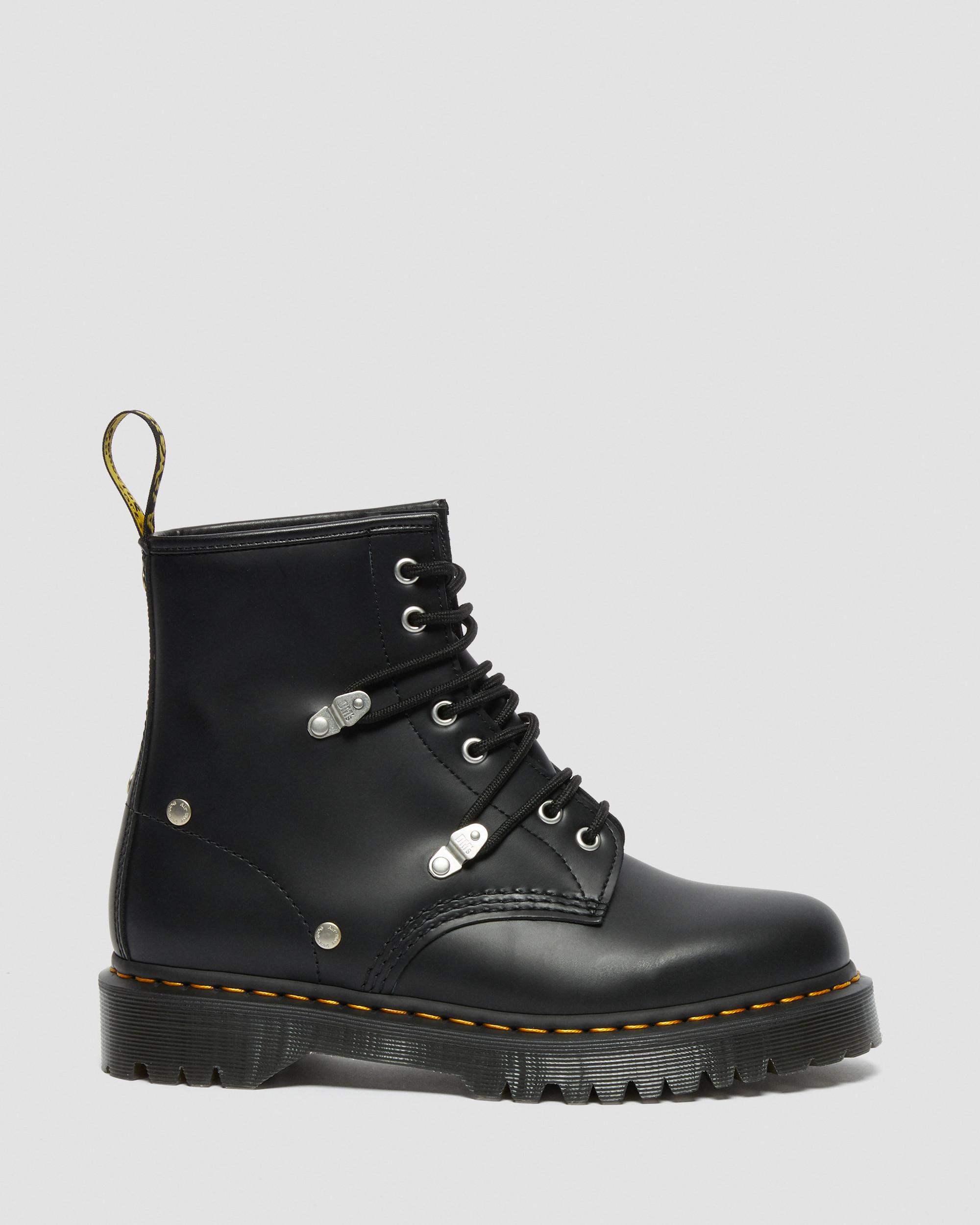 1460 Bex Stud Leather Boots in Black | Dr. Martens