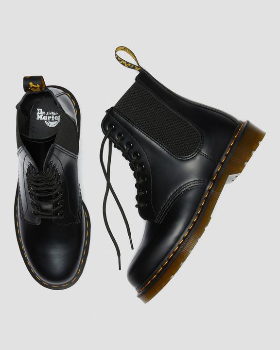 1460 Harper Smooth Leather Lace Up Boots in Black | Dr. Martens 1460 Harper Smooth Leather Lace Up Boots in Black | Dr. Martens
