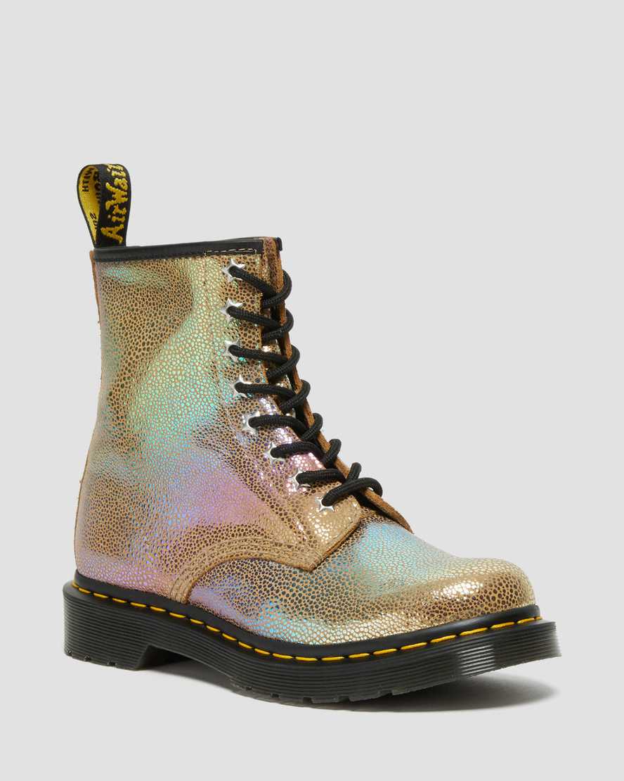 food point Head 1460 Rainbow Ray Suede Lace Up Boots | Dr. Martens