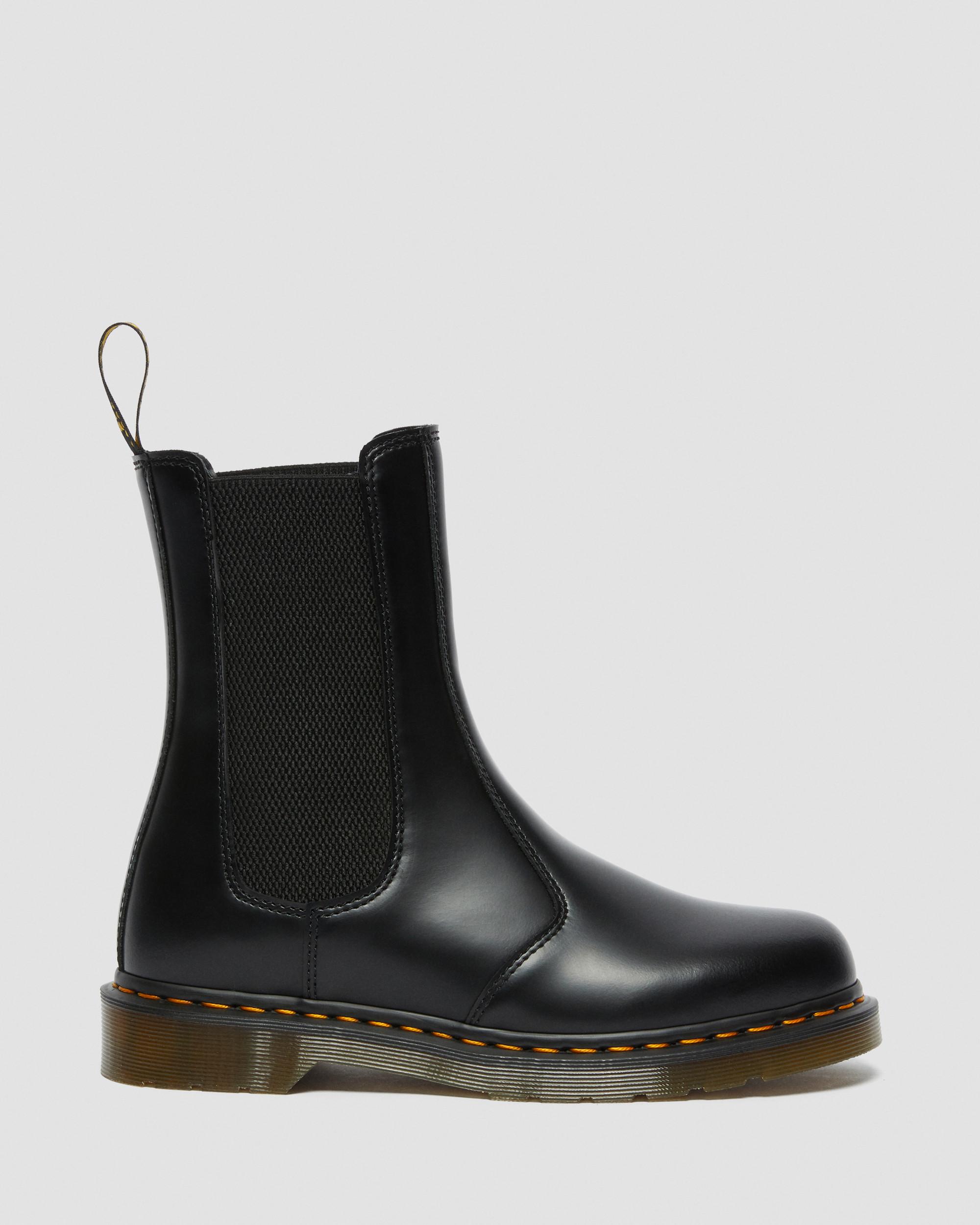 2976 Hi Smooth Leather Chelsea Boots, Black | Dr. Martens