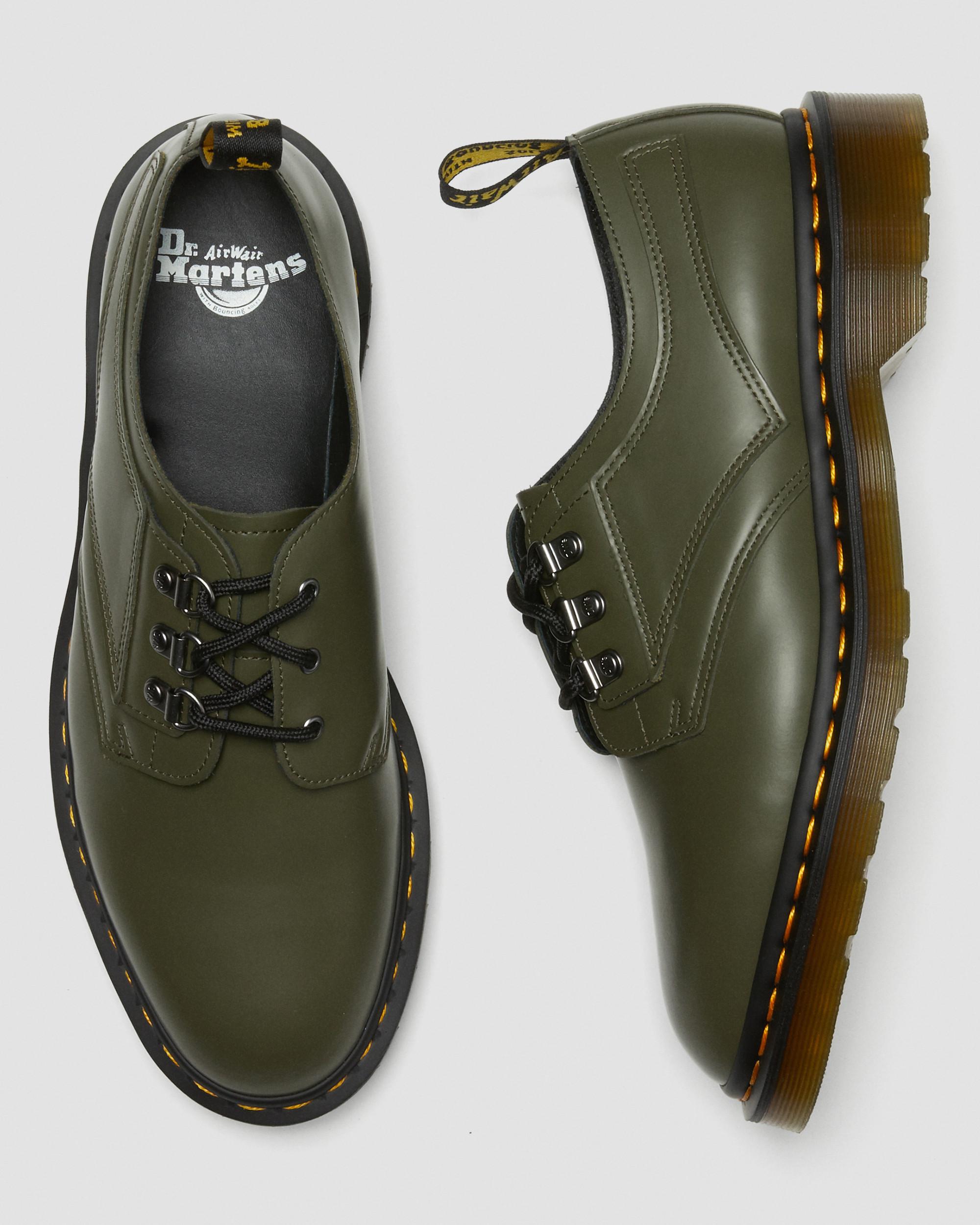 1461 Verso Smooth Leather Shoes in Green | Dr. Martens