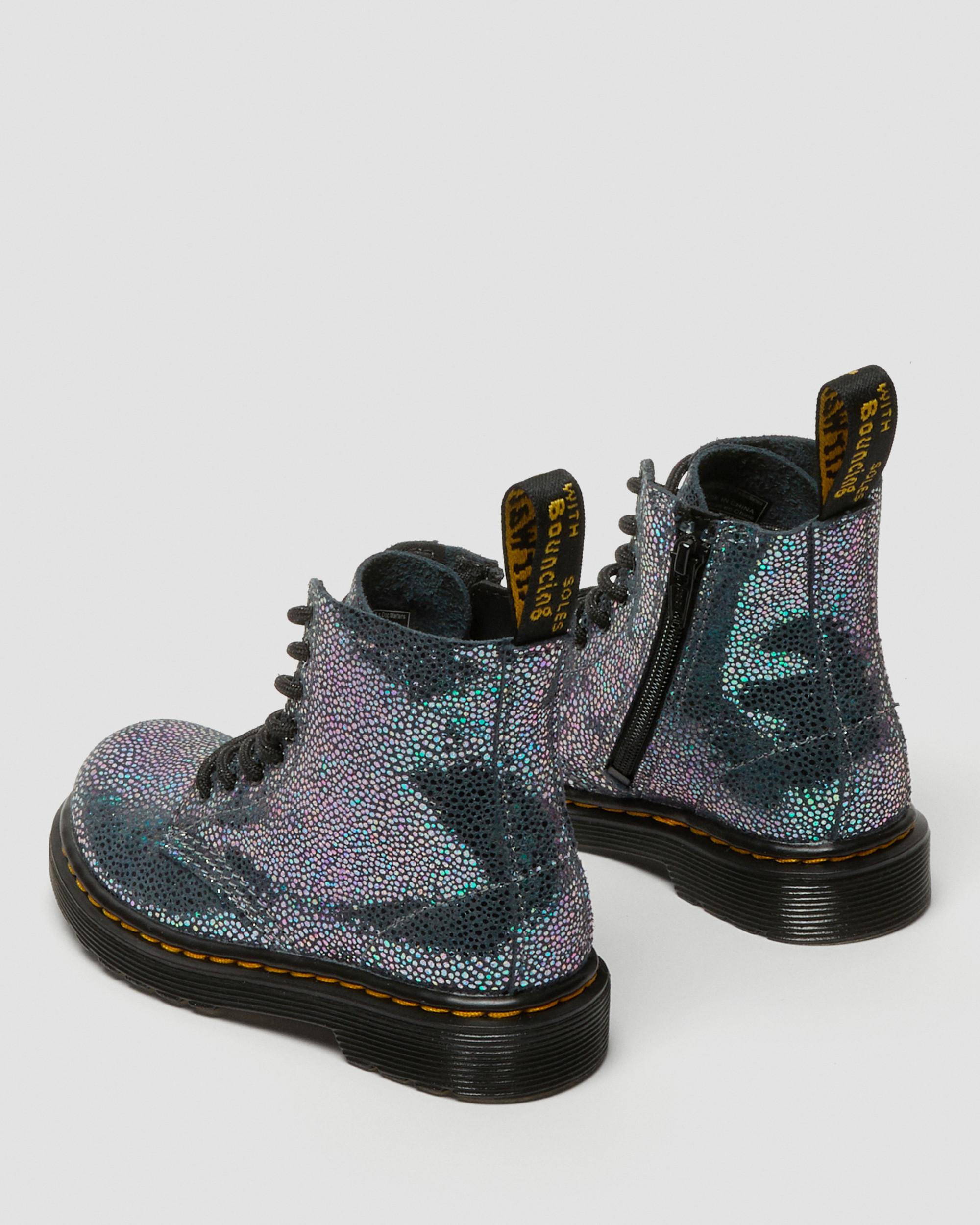 Toddler 1460 Pascal Iridescent Lace Up Boots in Metallic