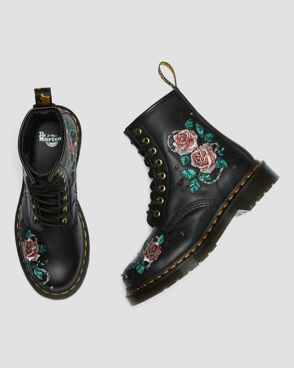 https://i1.adis.ws/i/drmartens/26980001.88.jpg?$large$1460 Vonda Floral Leather Lace Up Boots Dr. Martens