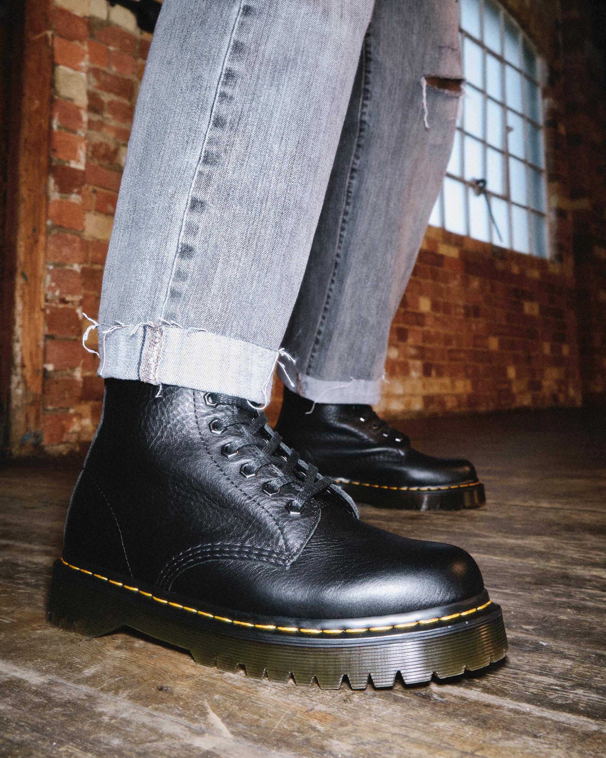 1460 Pascal Bex Leather Lace Up Boots in BLACK | Dr. Martens™