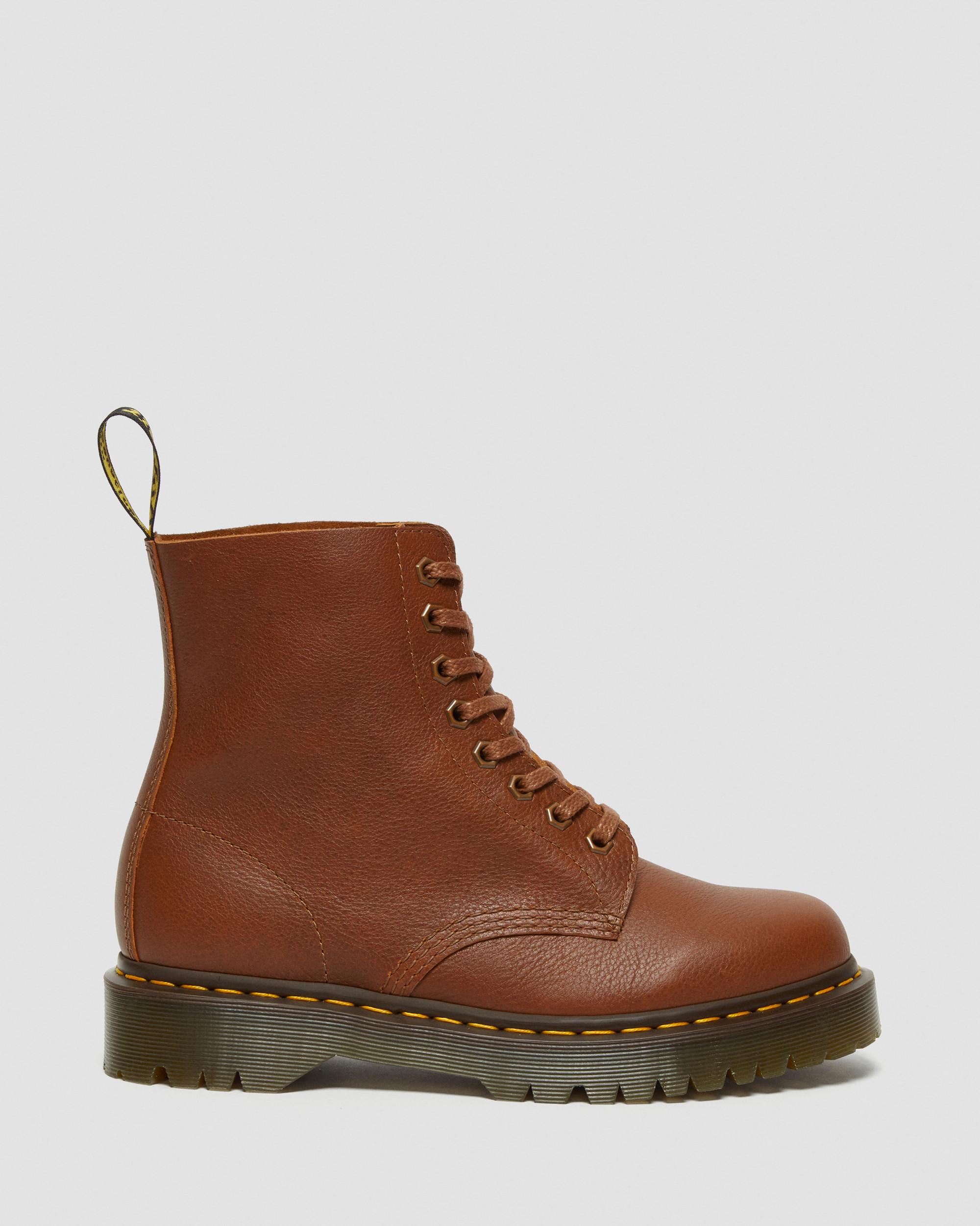 1460 Pascal Bex Leather Lace Up Boots in TAN | Dr. Martens™