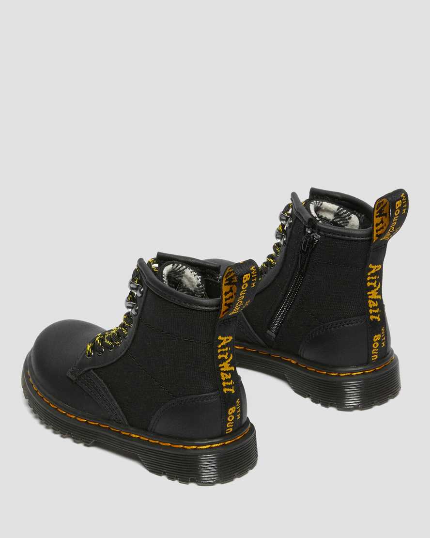 https://i1.adis.ws/i/drmartens/26987001.88.jpg?$large$Toddler 1460 Panel Canvas and Leather Lace Up Boots | Dr Martens