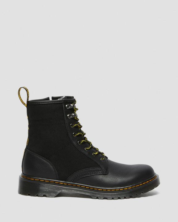 https://i1.adis.ws/i/drmartens/26988001.88.jpg?$large$Youth 1460 Panel Canvas and Leather Lace Up Boots Dr. Martens