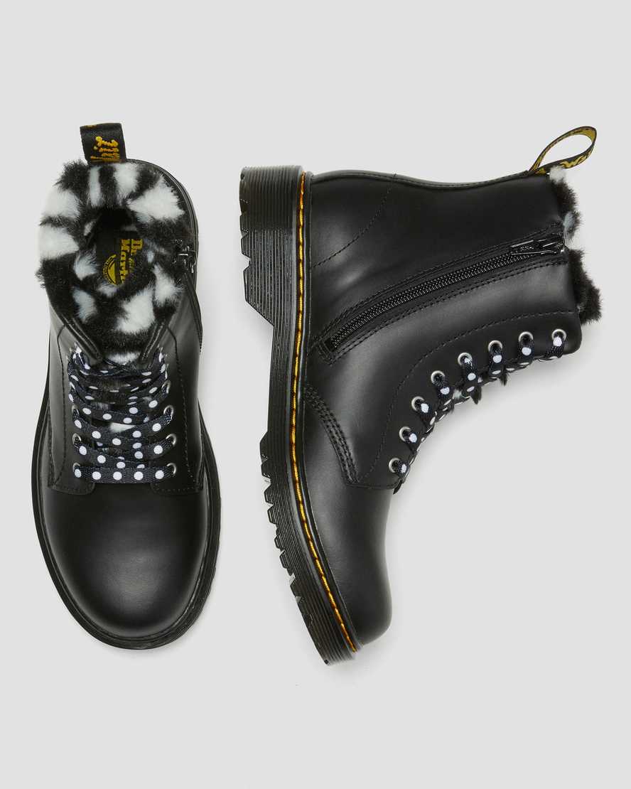 https://i1.adis.ws/i/drmartens/26998001.88.jpg?$large$Youth 1460 Serena Faux Fur Lined Leather Lace Up Boots Dr. Martens