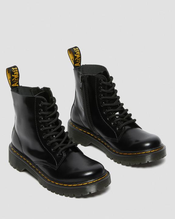 Junior 1460 Pascal Bex Leather Lace Up Boots in Black | Dr Junior 1460 Pascal Bex Leather Lace Up Boots in Black | Dr