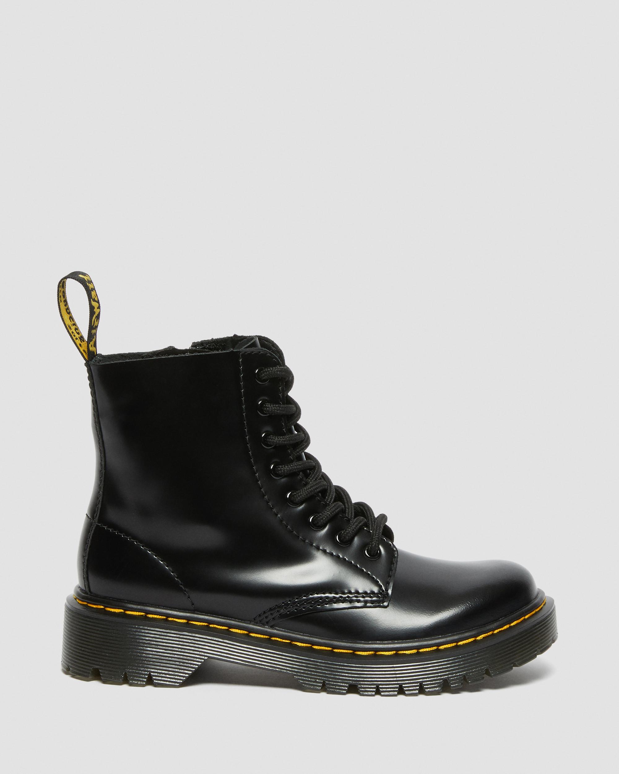 Junior 1460 Pascal Bex Leather Lace Up Boots in Black