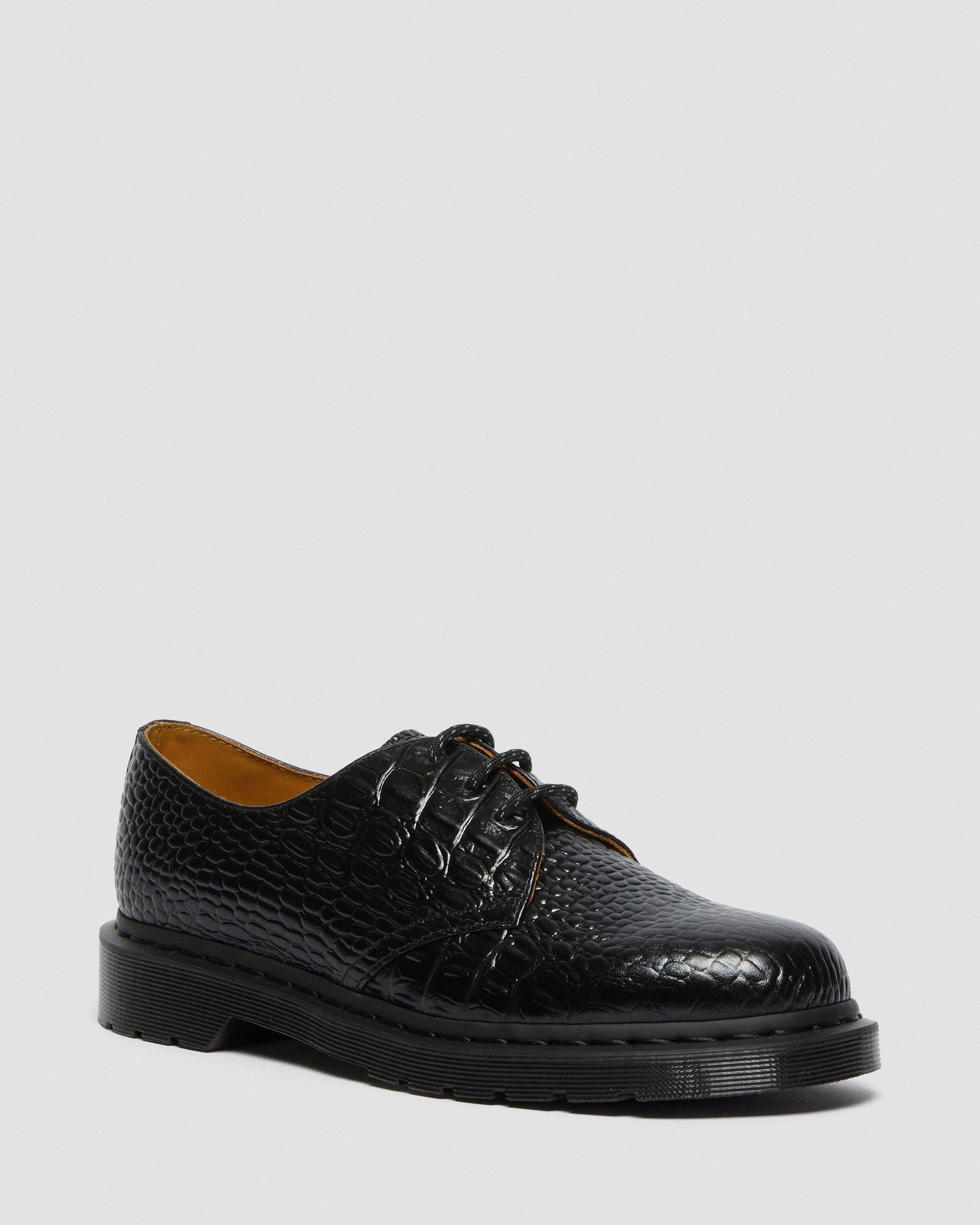 1461 Croc Sophnet. X End. Leather Shoes in Black | Dr. Martens
