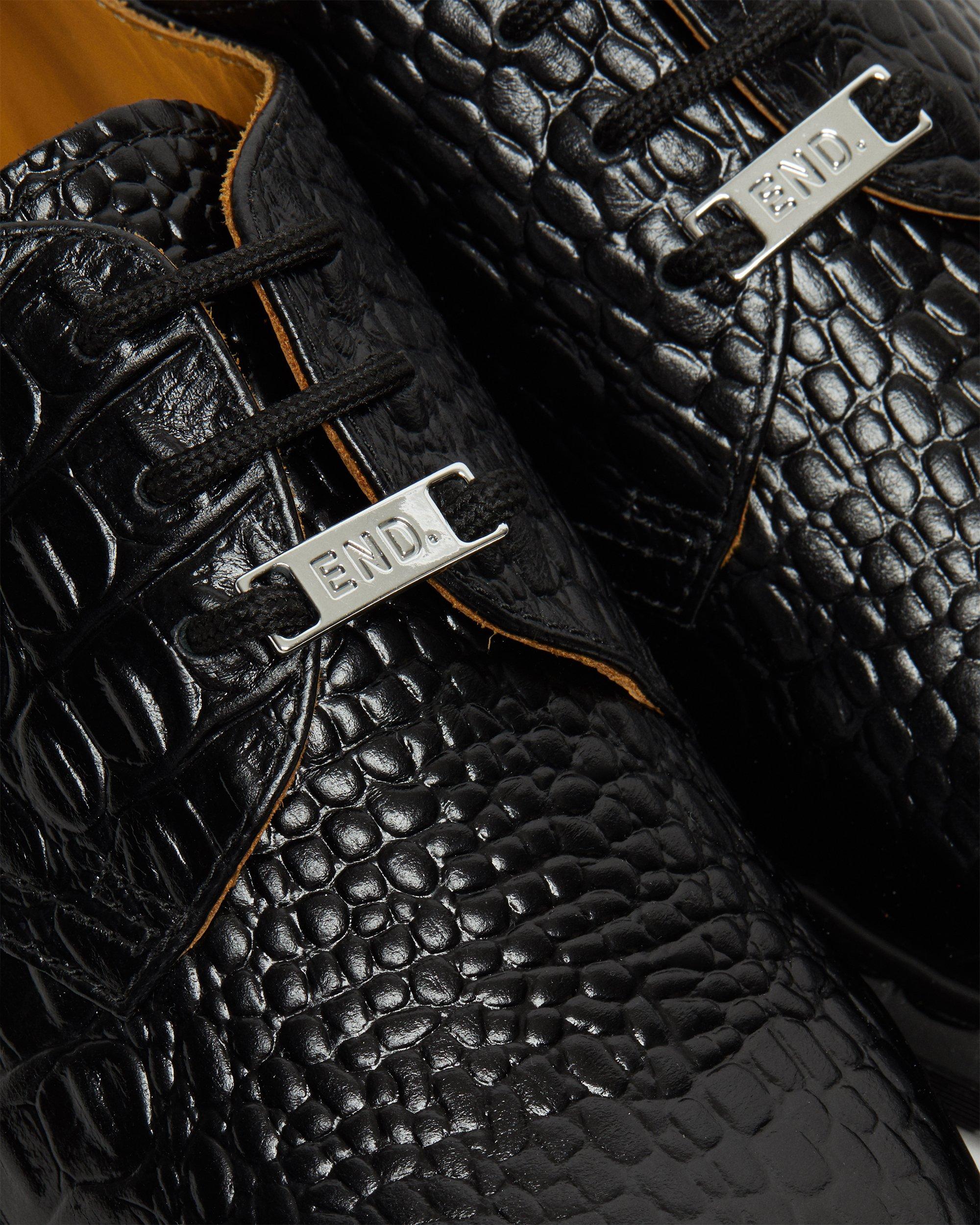 1461 Croc Sophnet. X End. Leather Shoes in BLACK | Dr. Martens™