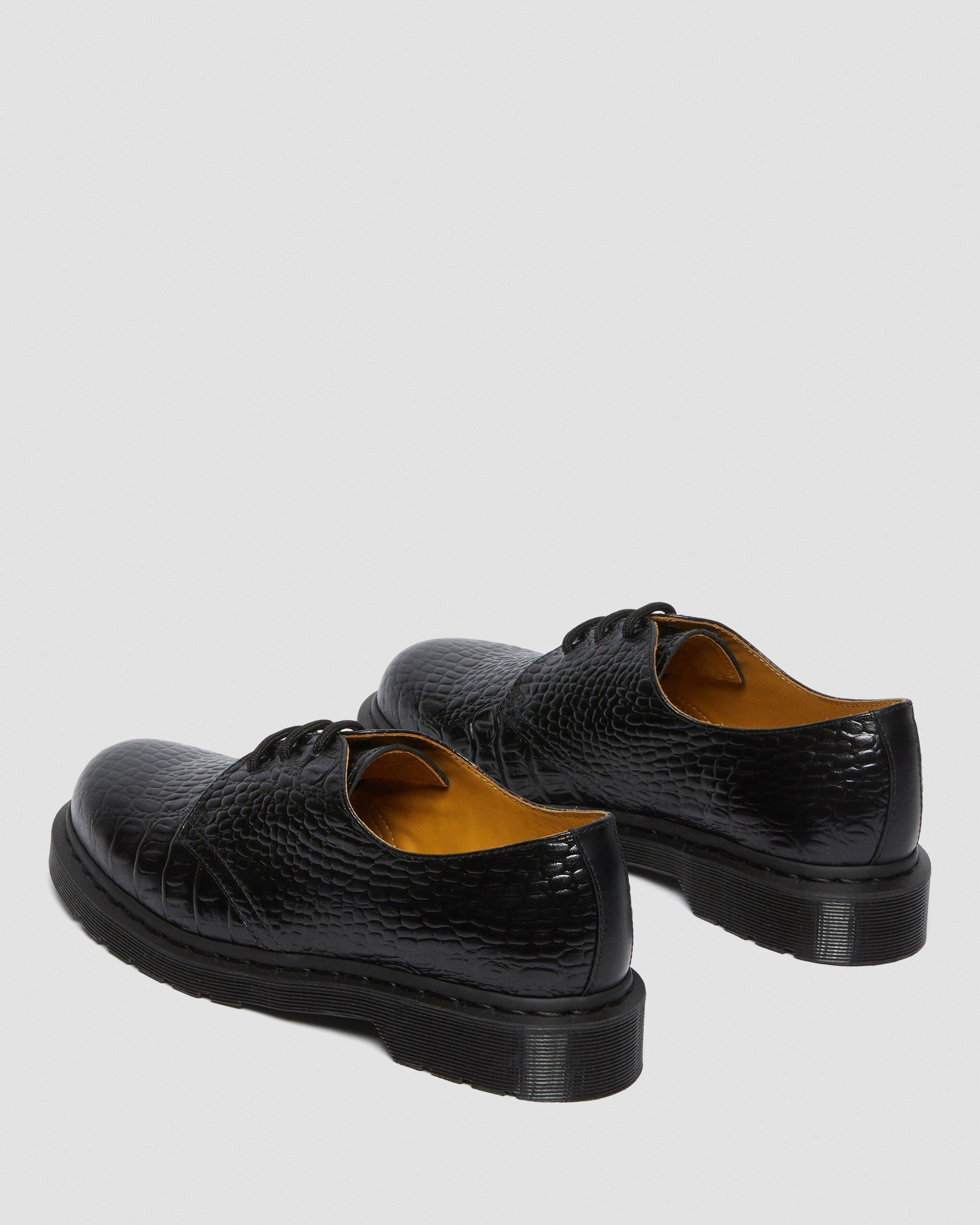 美品 SOPHNET.×END×Dr. Martens UK8 27cm 1461 Croc SOPHNET. X END. Leather Shoes in BLACK | Dr. Martens™