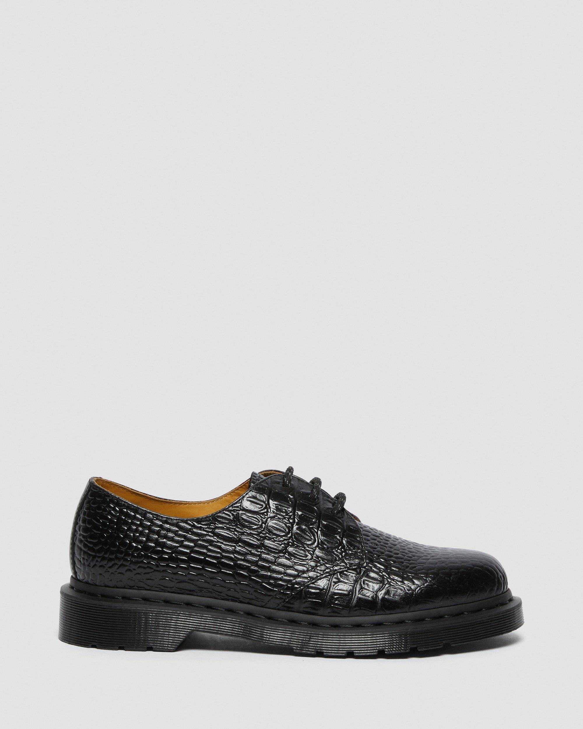 1461 Croc SOPHNET. X END. Leather Shoes in BLACK | Dr. Martens™