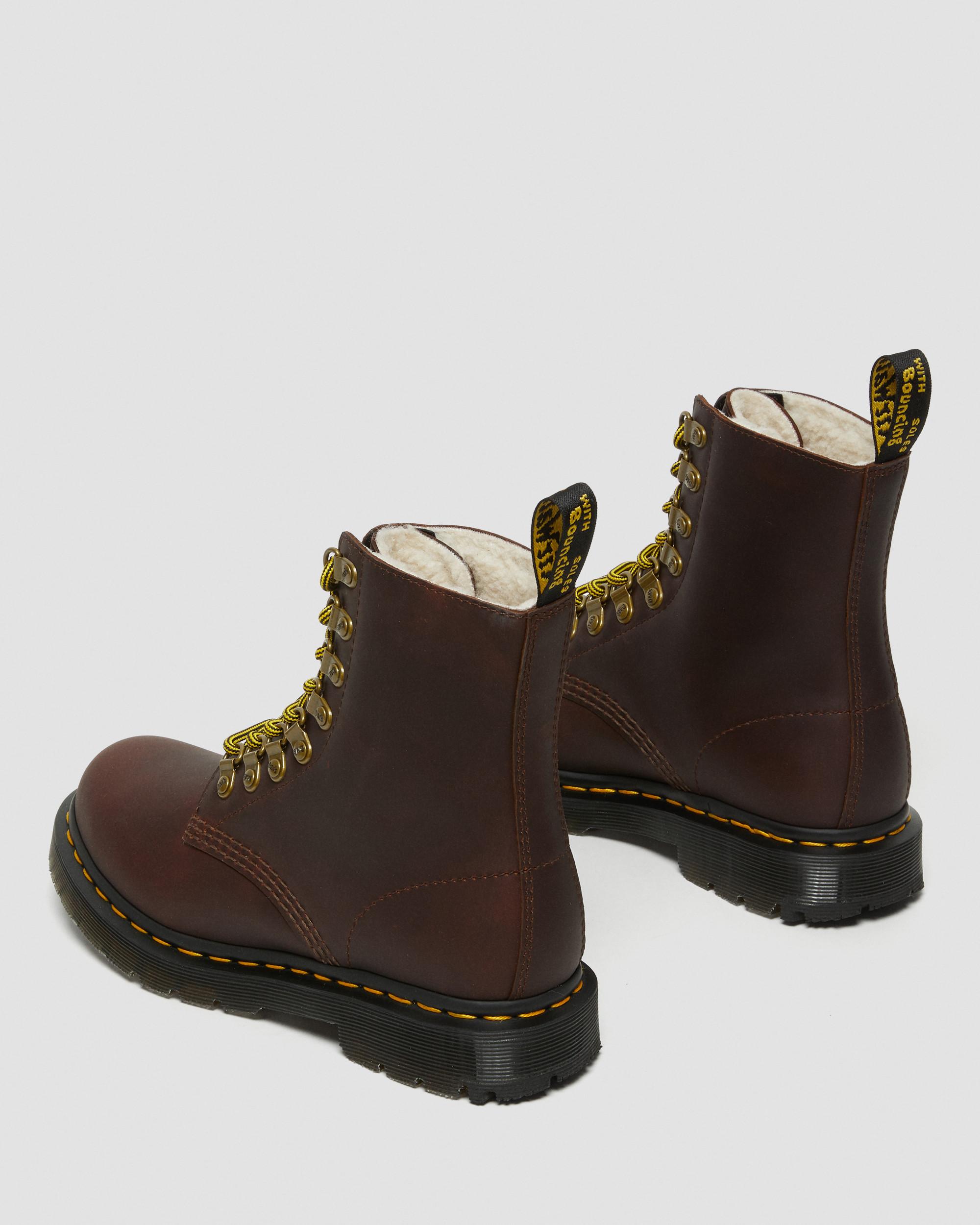 1460 PascalDM's Wintergrip Leather Ankle Boots in Brown | Dr. Martens