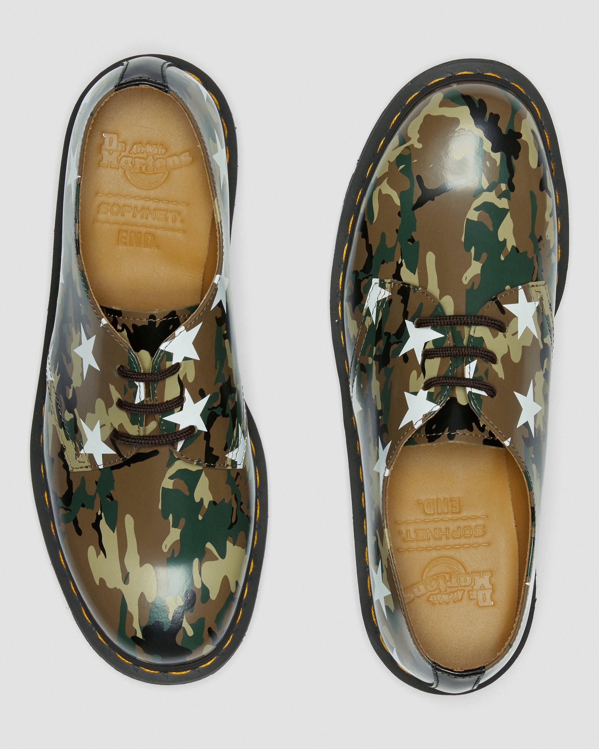 1461 Camo Sophnet. X End. Leather Shoes in MULTI | Dr. Martens™