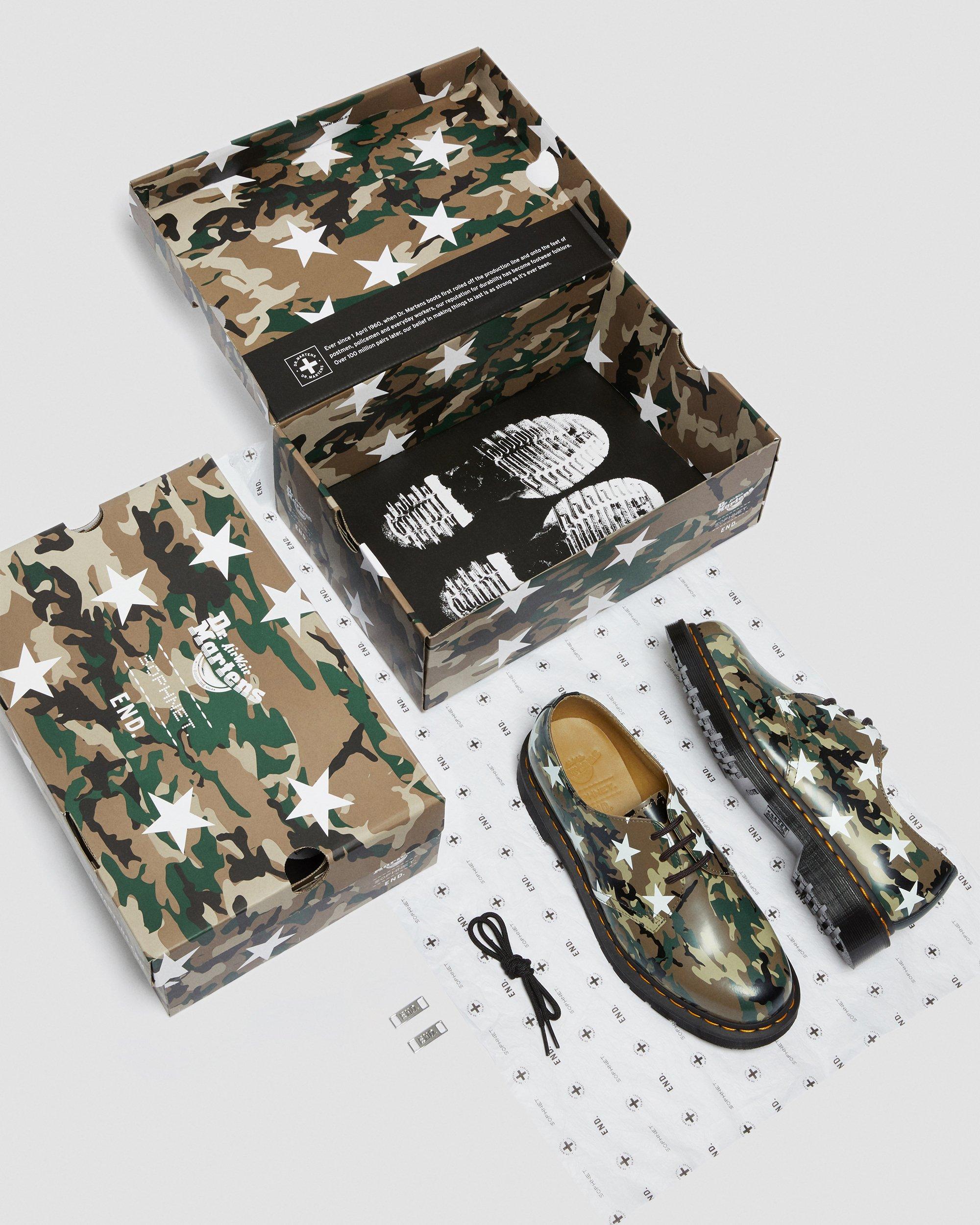 1461 Camo Sophnet. X End. Leather Shoes in MULTI | Dr. Martens™