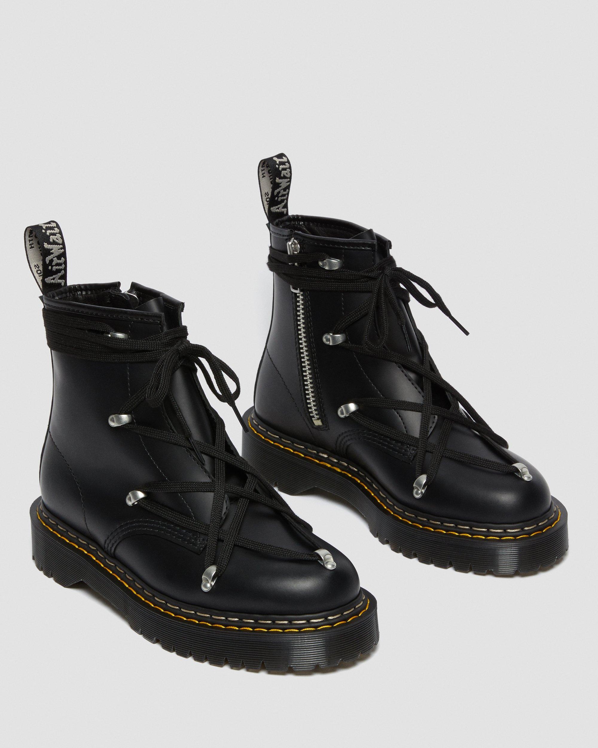 1460 Bex Rick Owens Laced Ankle Boots in Black | Dr. Martens