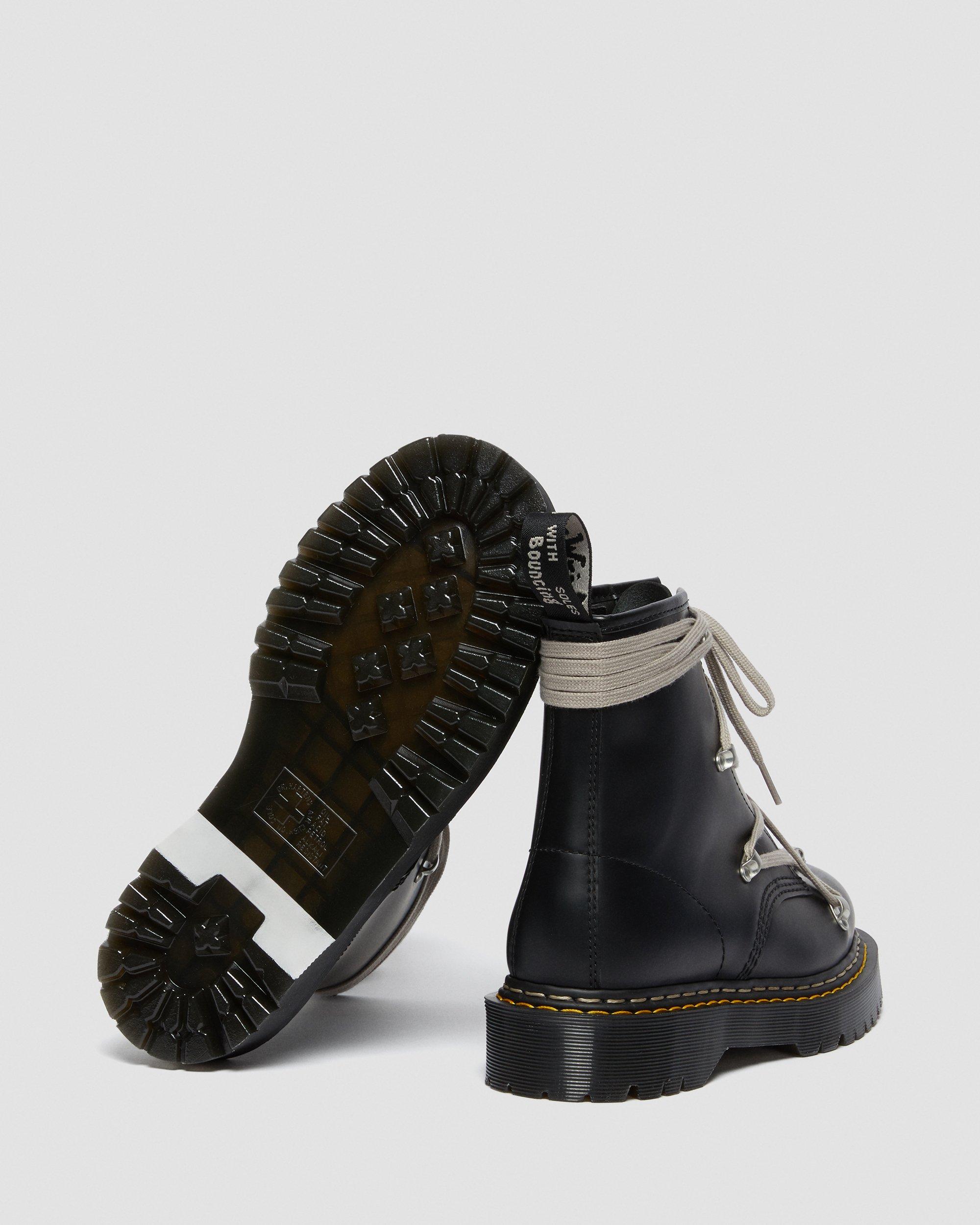 1460 Bex Rick Owens Laced Ankle Boots in Black