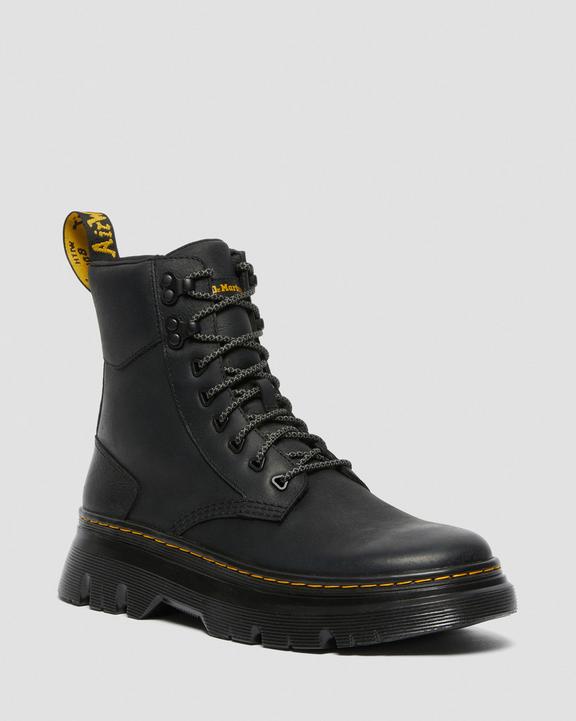 Tarik Wyoming Leather Utility Boots in Black | Dr. Martens