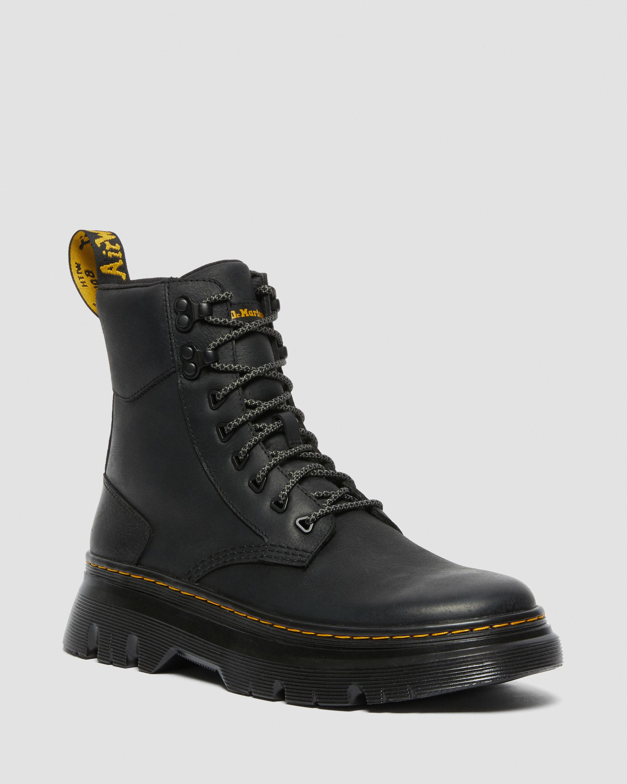 Tarik Wyoming Leather Utility Boots in Black